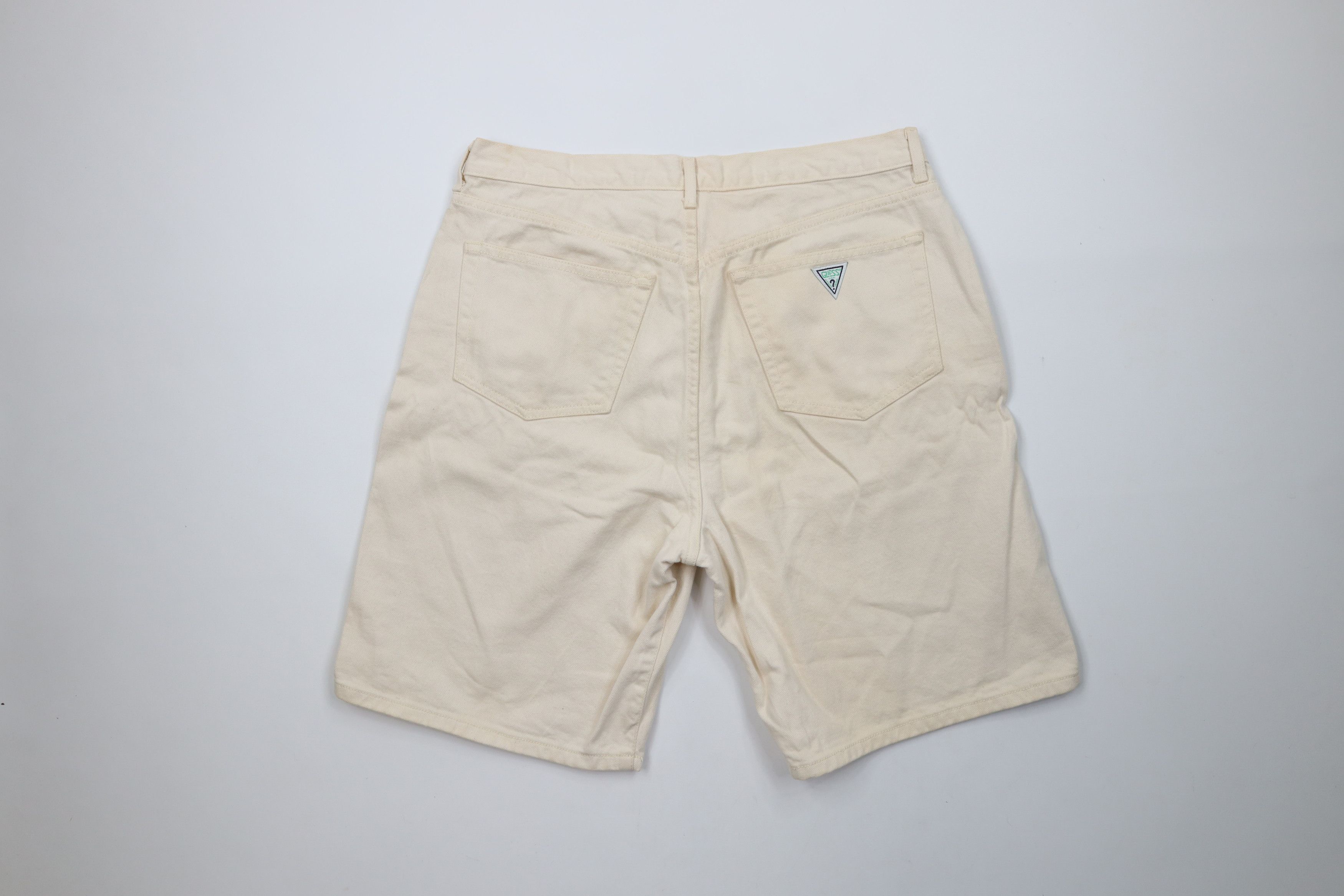 Guess × Vintage Vintage 90s Guess Spell Out Button Fly Denim Jean Shorts USA Size US 36 / EU 52 - 7 Thumbnail