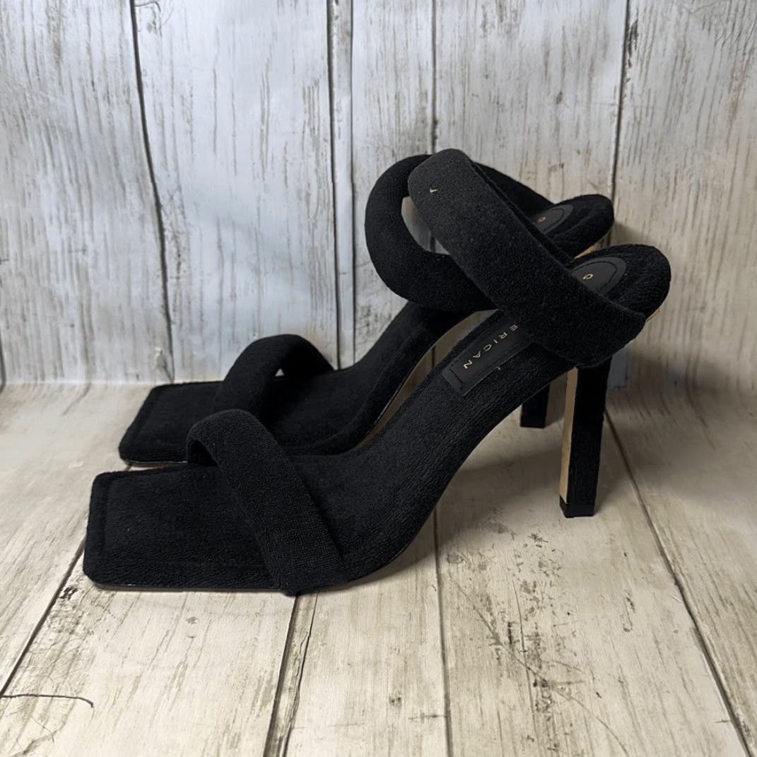 Good American **Good American Black Terry Strappy Women's Heels Size 8.5 NEW** User: **Good American Black Terry Strappy Heels Size 8.5 NEW** Size US 9 / IT 39 - 7 Thumbnail