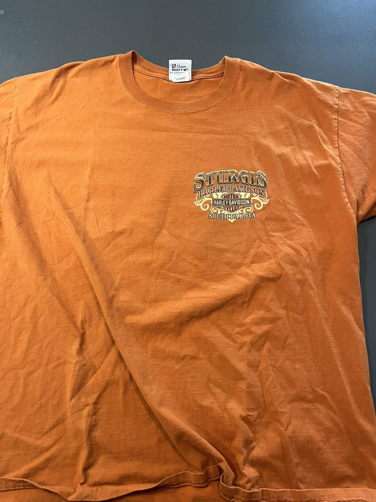 Harley Davidson Orange Harley Davidson shirt Size US L / EU 52-54 / 3 - 1 Thumbnail