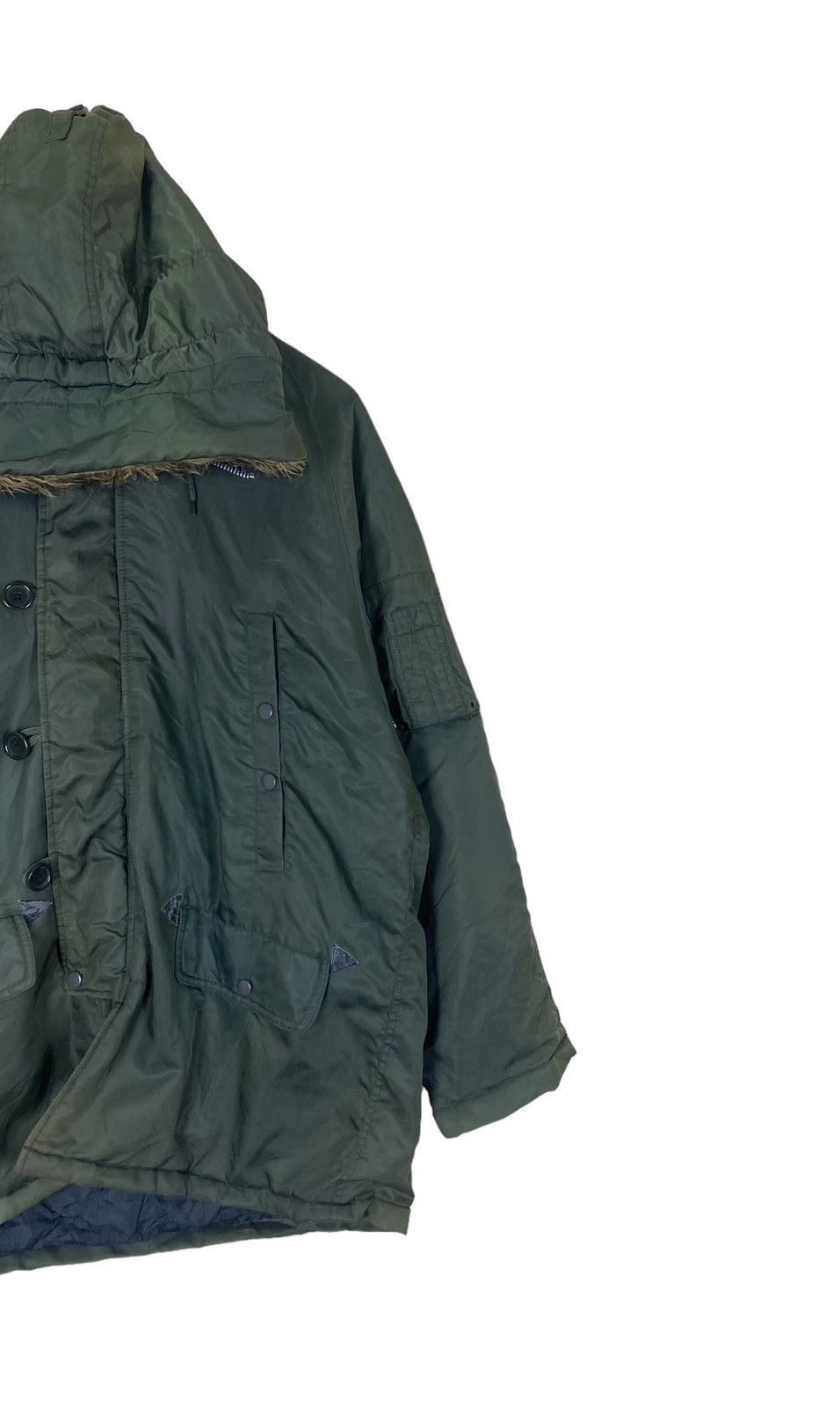 Japanese Brand × Vintage Neo Sixx Military Garments Parka Fur HoodieJacket Size US L / EU 52-54 / 3 - 3 Thumbnail