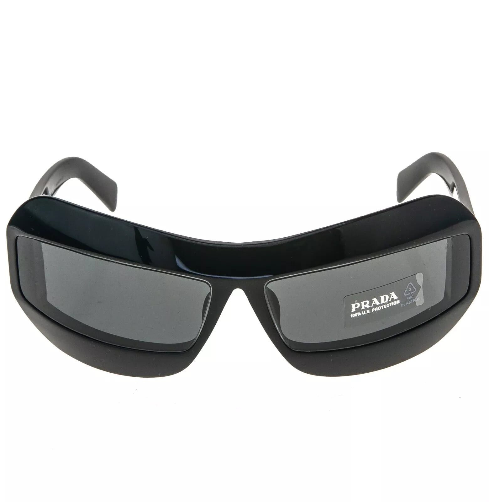 Prada PRADA Futuristic Black Wrap PR30YS 30Y Fashion Sunglasses Size ONE SIZE - 9 Thumbnail