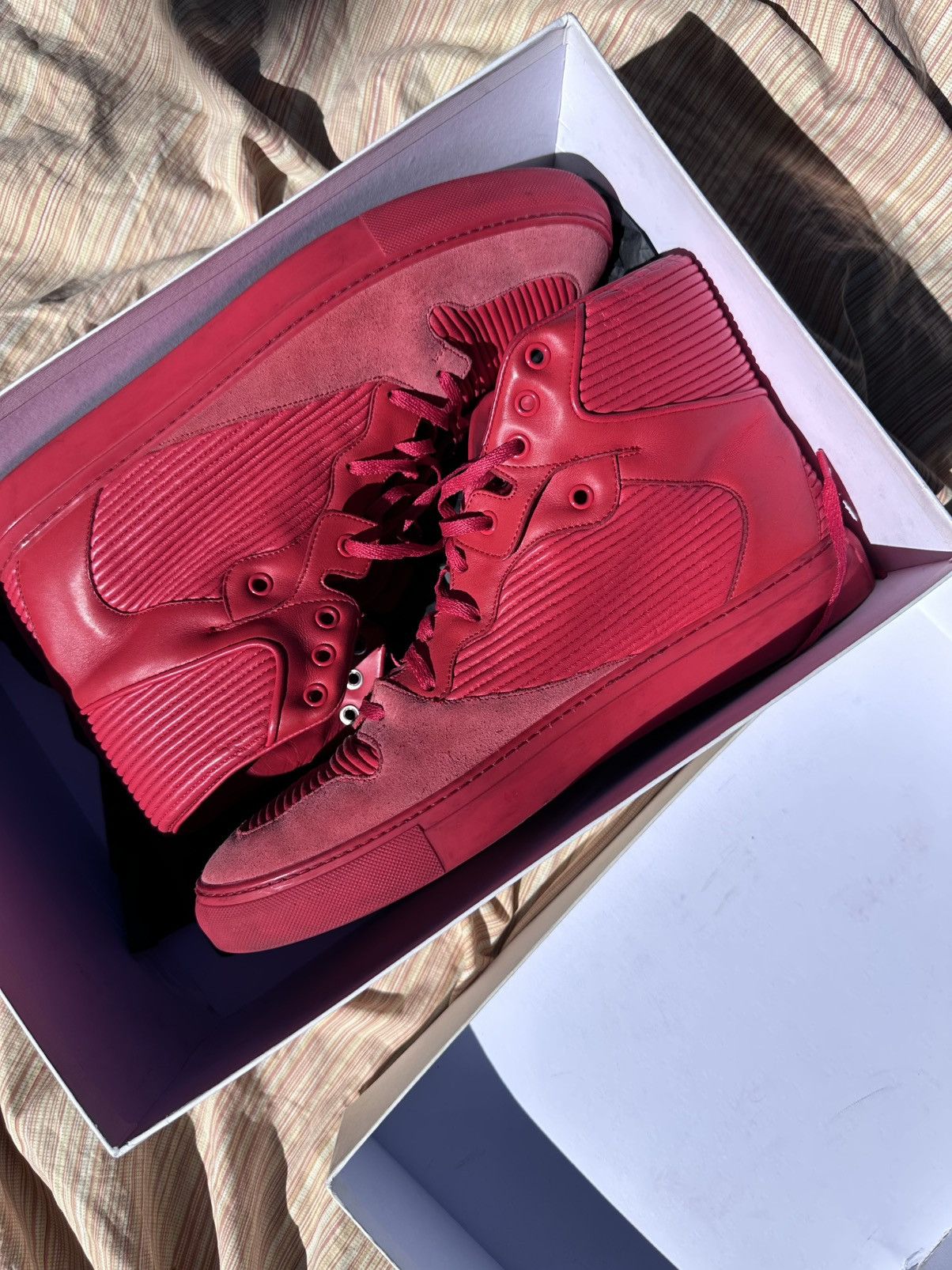 Balenciaga Balenciaga pleated sneaker Red Coates colorway sz44 Size US 11 / EU 44 - 3 Thumbnail