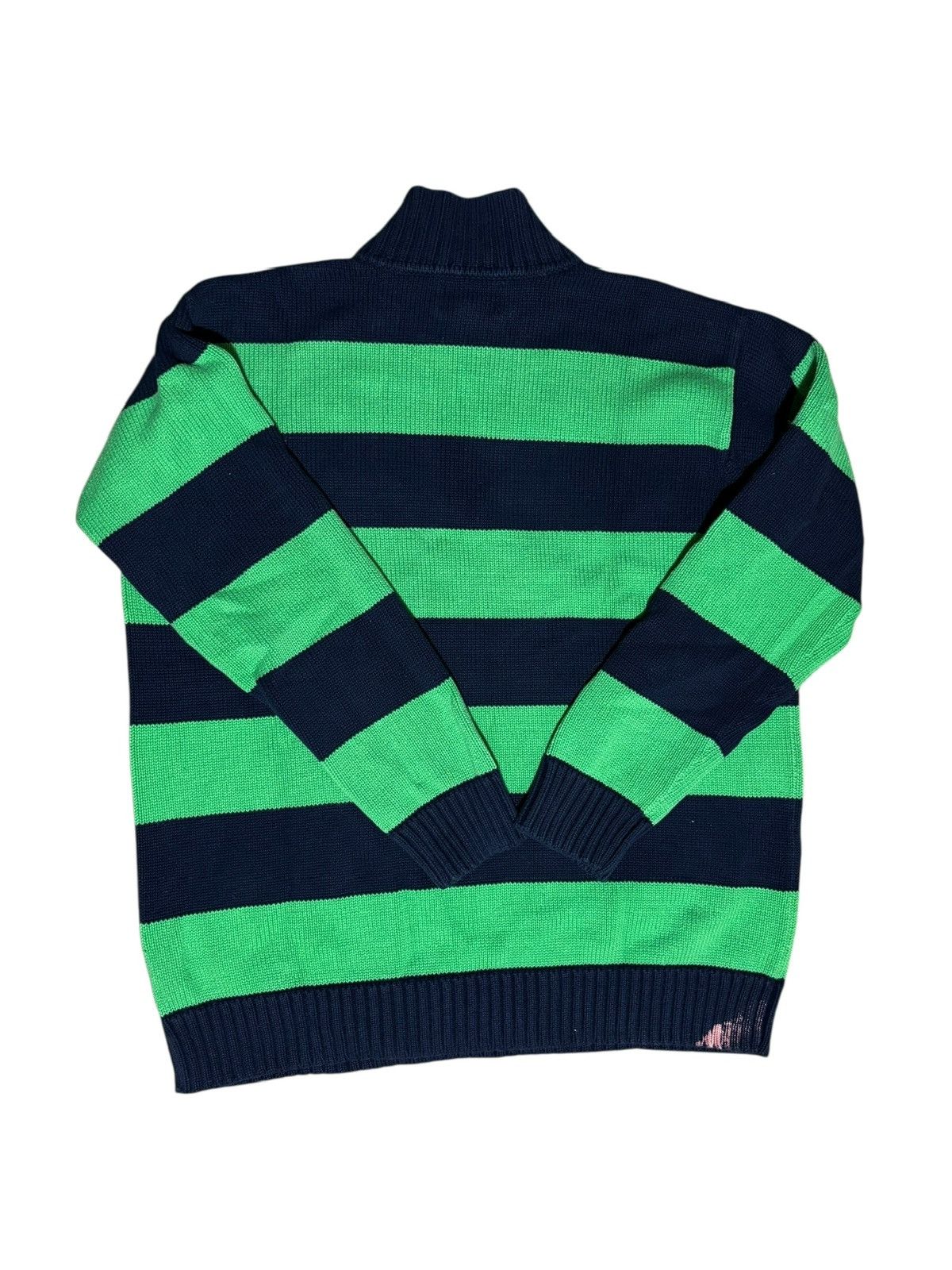 Ralph Lauren *VINTAGE*Ralph Lauren striped quarter-zip knit rugby sweater Size US M / EU 48-50 / 2 - 4 Thumbnail