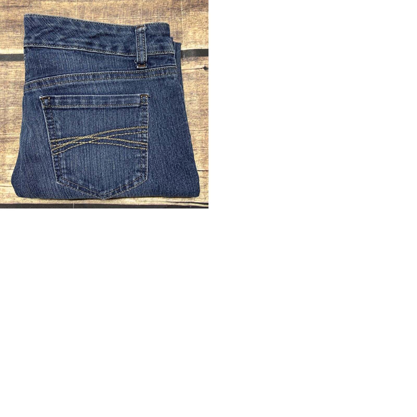 Denime Relativity Jeans Womens 8P Straight Medium Wash Denim Blue 30 x 26 Mid Regular - Jeans Size 30" / US 8 / IT 44 - 9 Thumbnail
