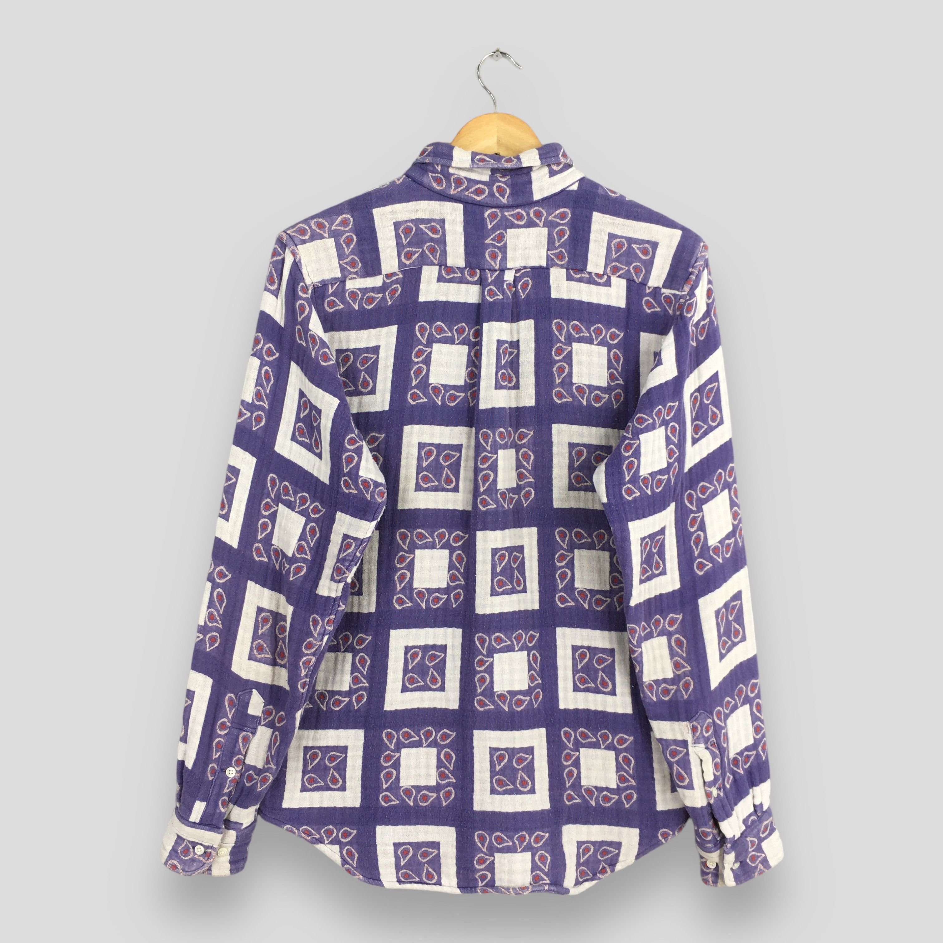 Sugar Cane Sugar Cane Japan Men Abstract Plaid Checkered Shirt Medium Size US M / EU 48-50 / 2 - 7 Thumbnail