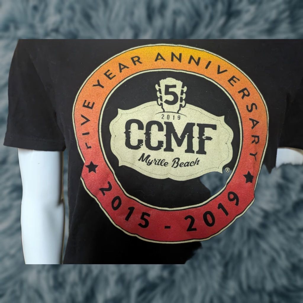 Next Level VINTAGE CCMF 2019 T Shirt Carolina Country Music Fest CCMF 2019 T Shirt Large Nice Alabama Dierks Bentley Size US L / EU 52-54 / 3 - 1 Thumbnail