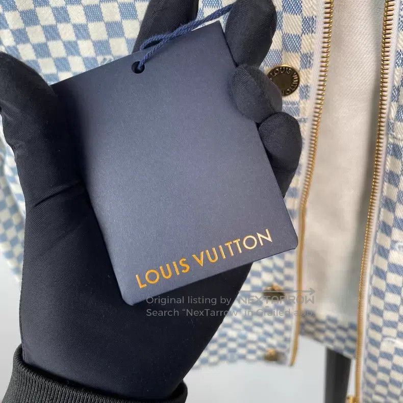 Louis Vuitton Louis Vuitton Light blue and white checkerboard leather ja Size XXS / US 00 / IT 34 - 5 Thumbnail