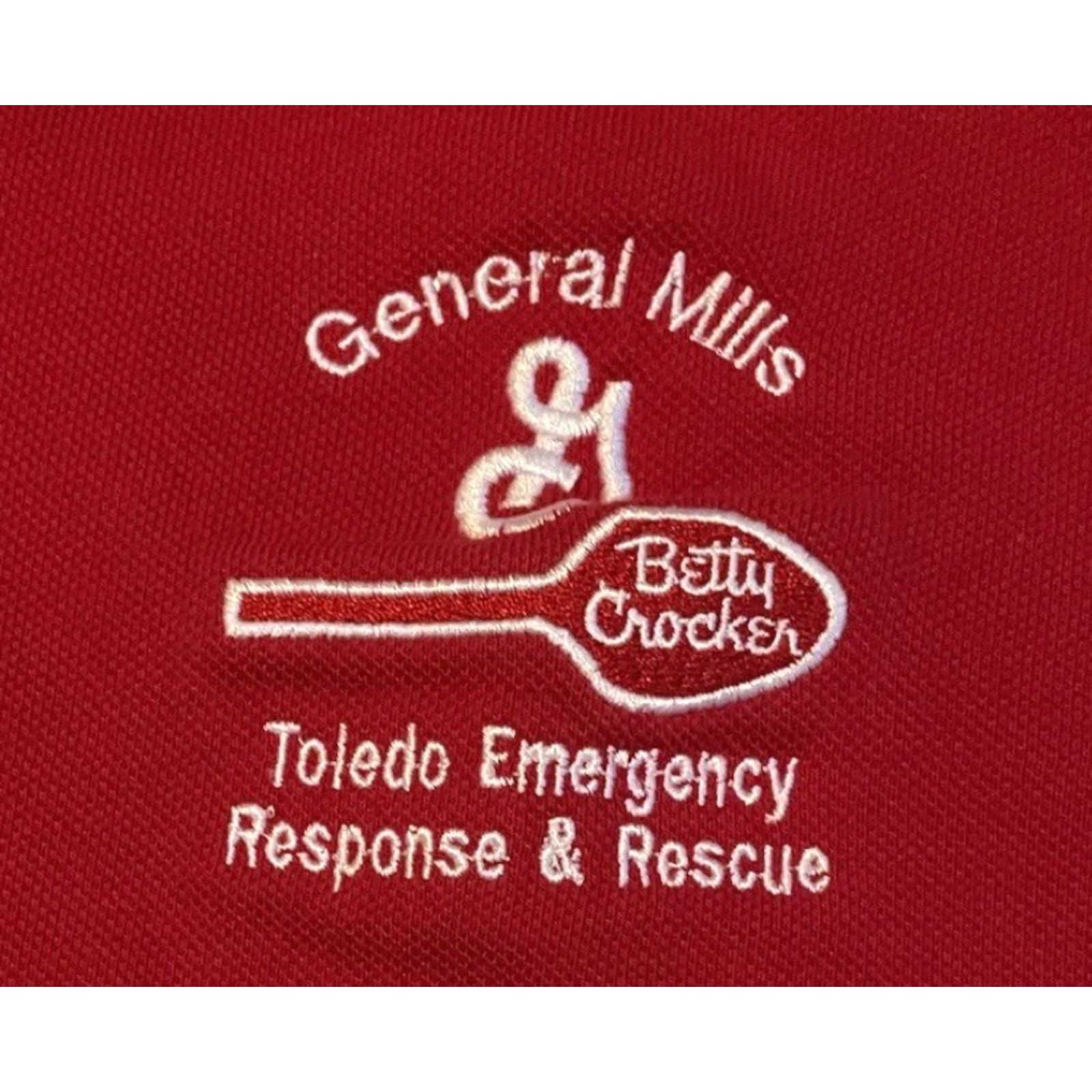 Vintage VINTAGE 90s General Mills Betty Crocker Emergency Response Shirt XL USA Toledo Fire Shirt Male Red Logo Graphic Tee Size US XL / EU 56 / 4 - 2 Thumbnail