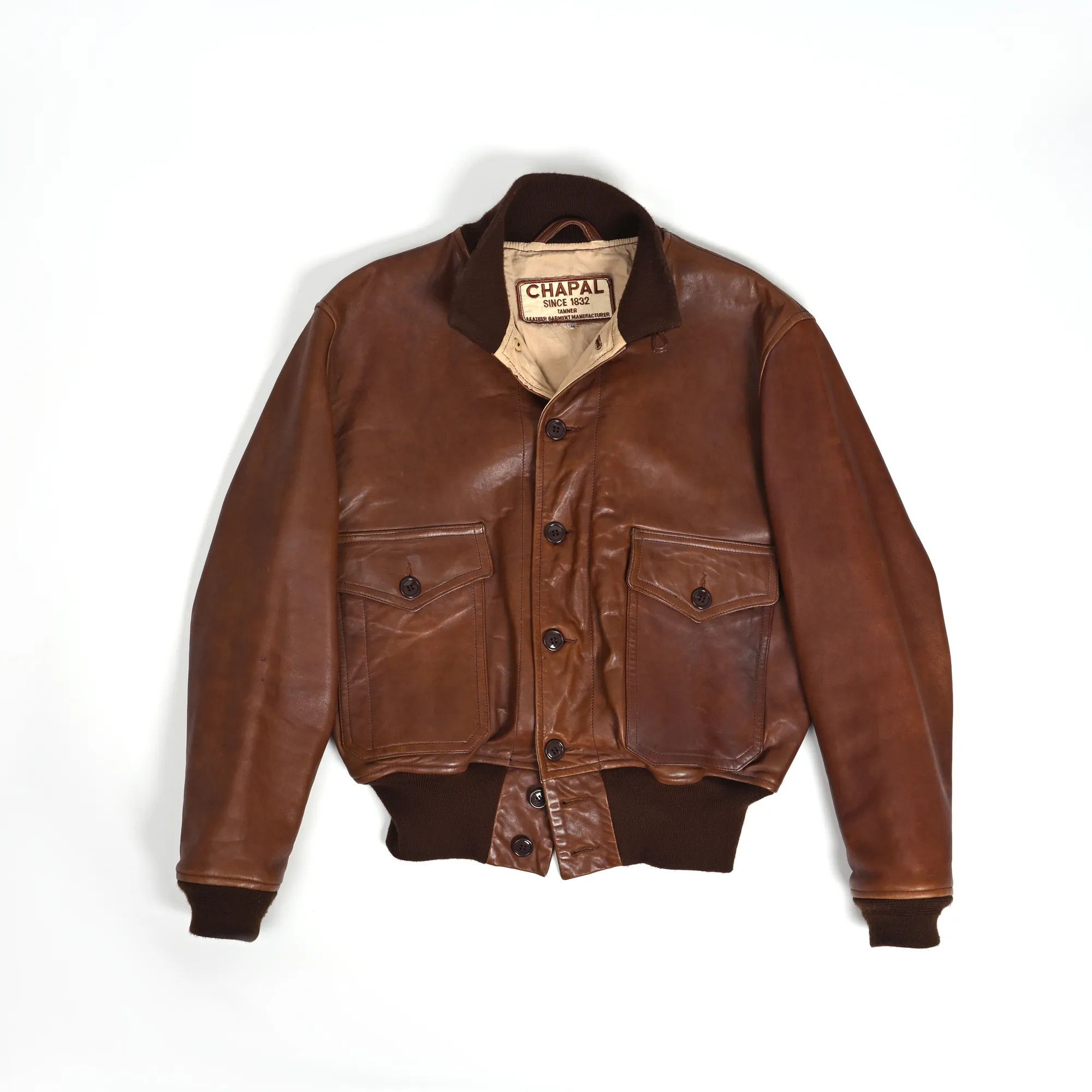 Other CHAPAL A1 leather jacket (M) Size US M / EU 48-50 / 2 - 1 Thumbnail