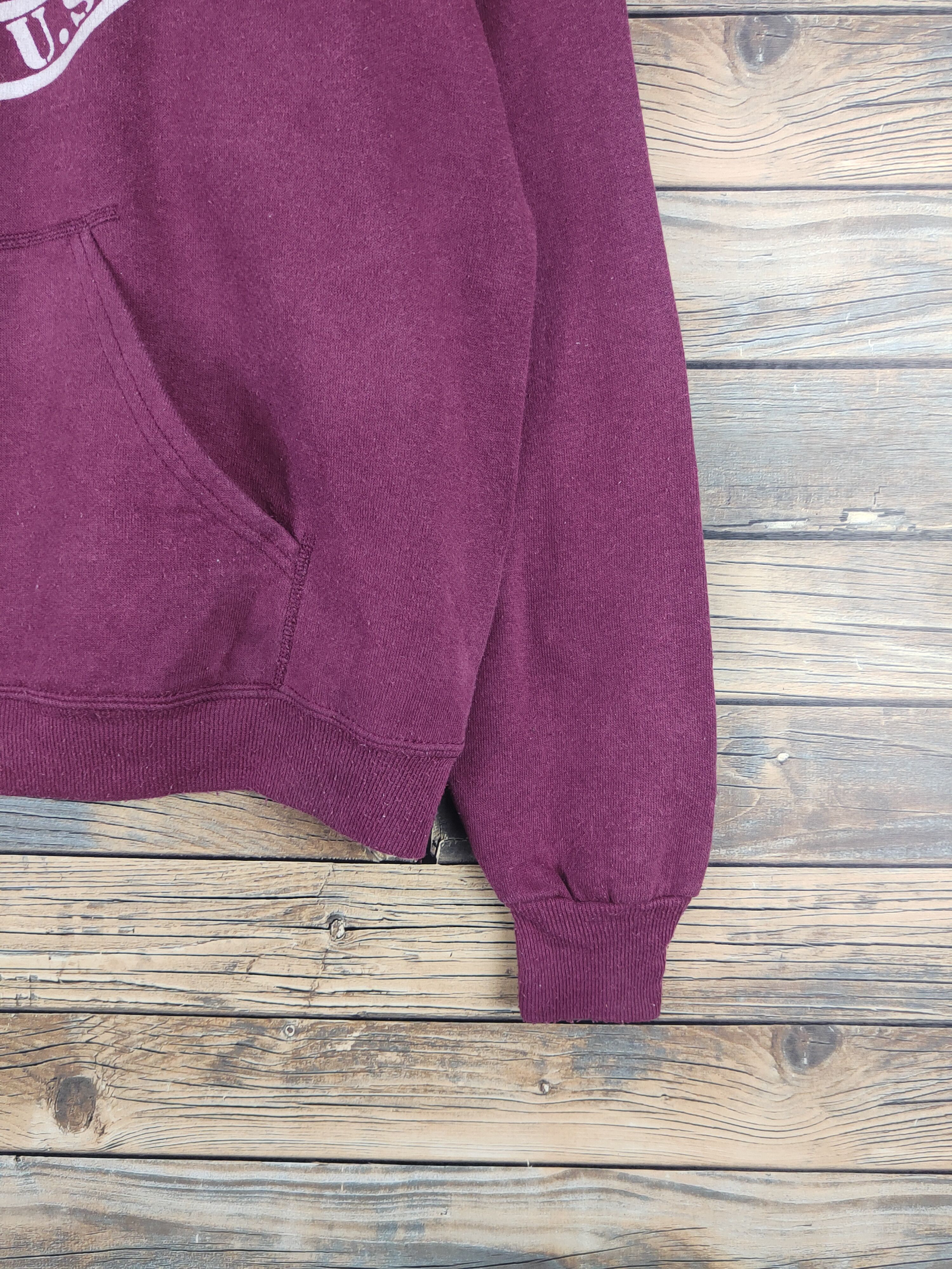 Lee × Vintage DL Lee Maroon Hoodie Sweatshirts #2521 Size US L / EU 52-54 / 3 - 7 Thumbnail