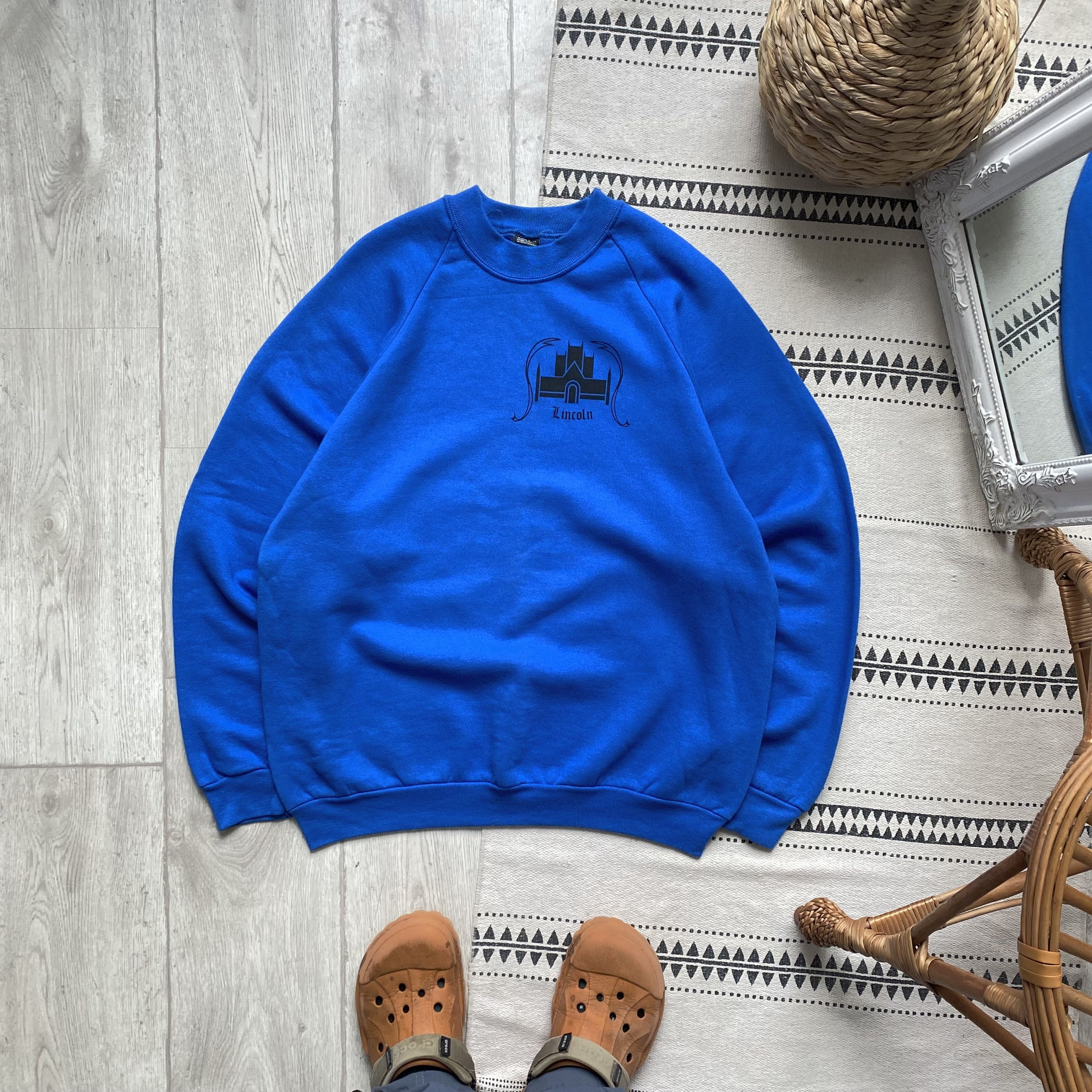 Russell Athletic Vintage 90s Lincoln university Sweatshirt USA college Y2K Size US L / EU 52-54 / 3 - 1 Thumbnail