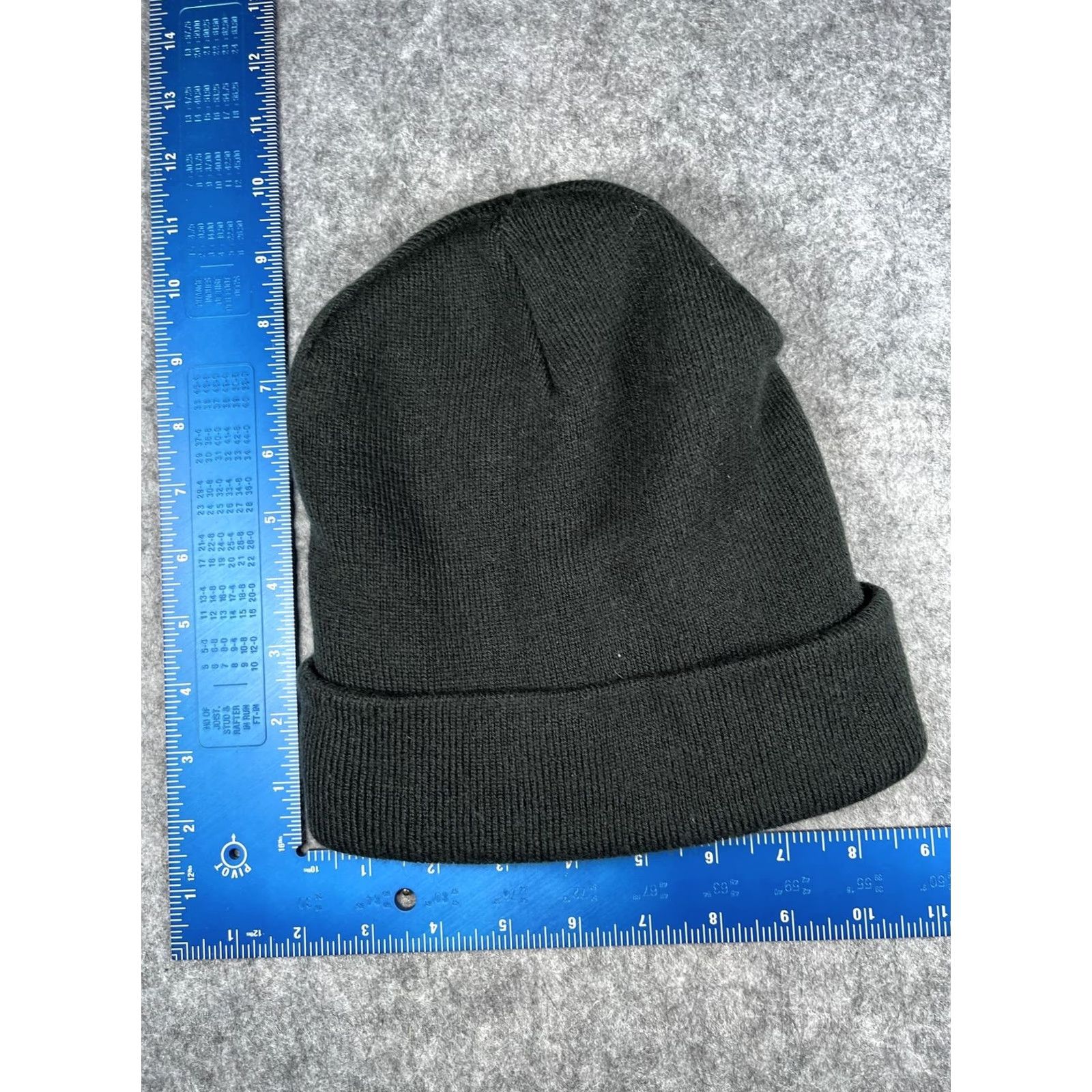 Port & Company Port & Company Beanie Mens One Size Black Lined Thermal Insulated Knit Wool Wirenut Home Services Embroidered Fold-Up Cuff Hat Size ONE SIZE - 4 Thumbnail
