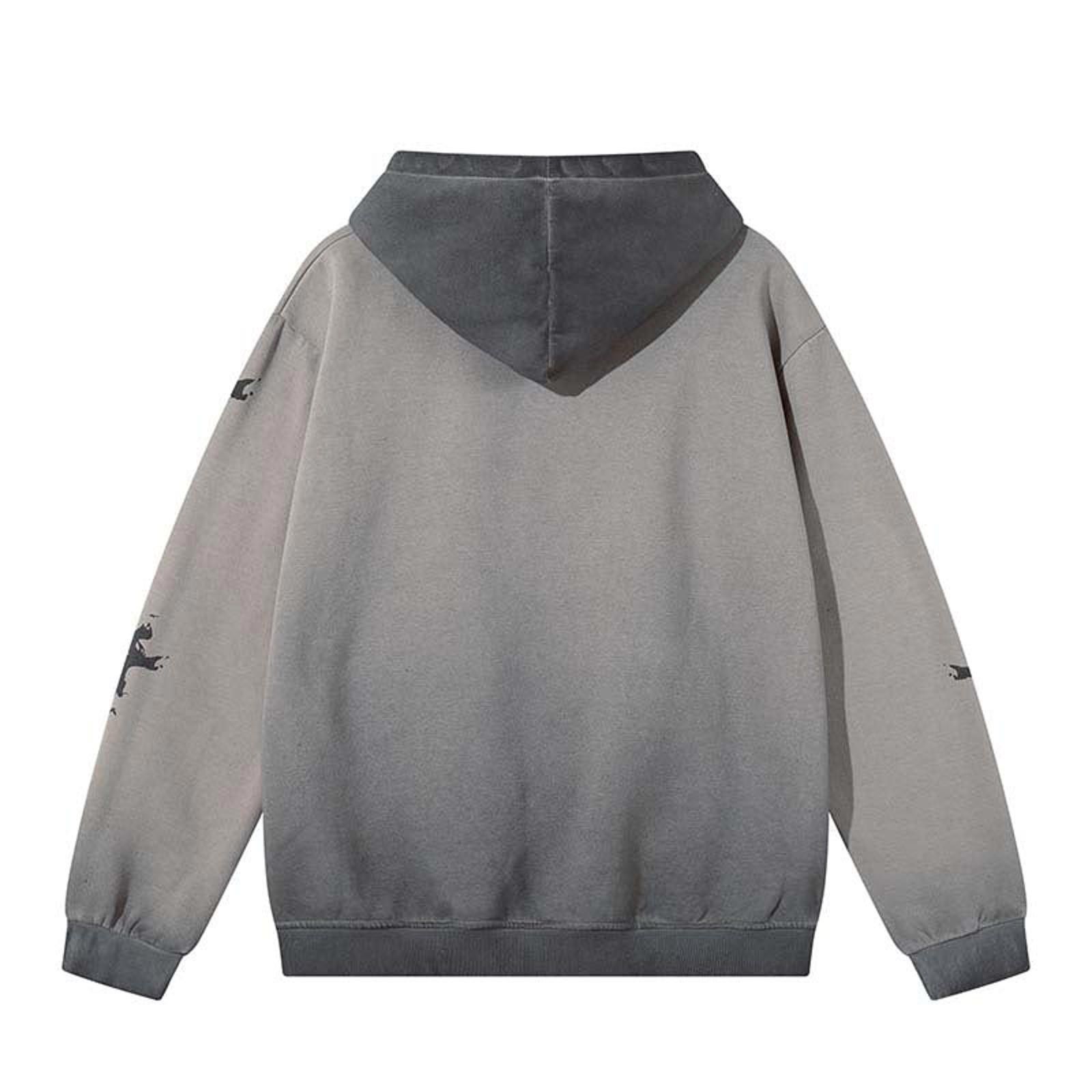 Japanese Brand Skeleton Print Hoodie, Men's Casual Pullover Size US M / EU 48-50 / 2 - 4 Thumbnail