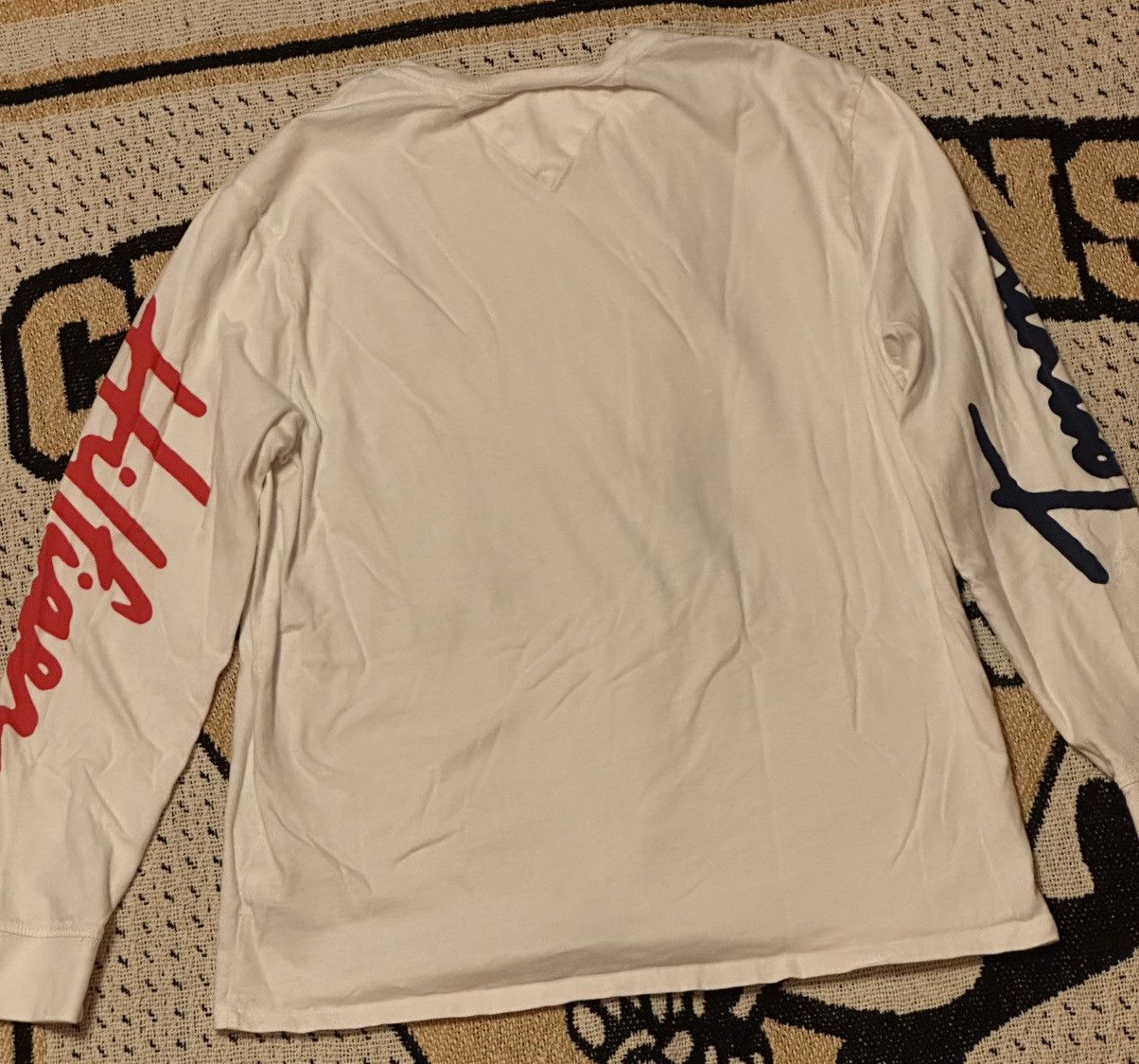 Tommy Hilfiger TOMMY HILFIGER White Sz.M Long Sleeve W/logo/sleeve Print Size US M / EU 48-50 / 2 - 3 Thumbnail