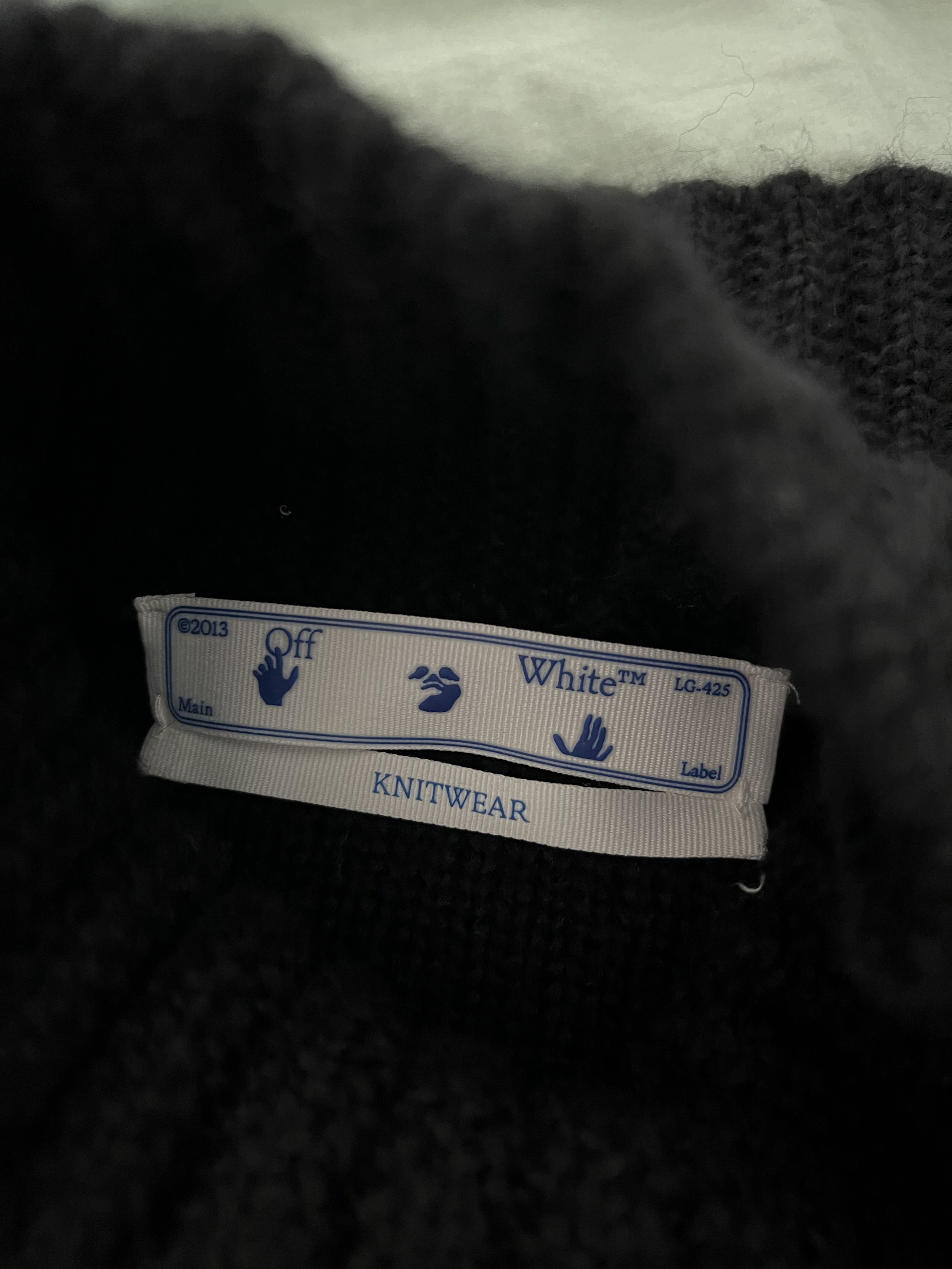 Off-White Off White Arrow Daddy Knit Mockneck Sweater in Black Size US XXL / EU 58 / 5 - 7 Thumbnail