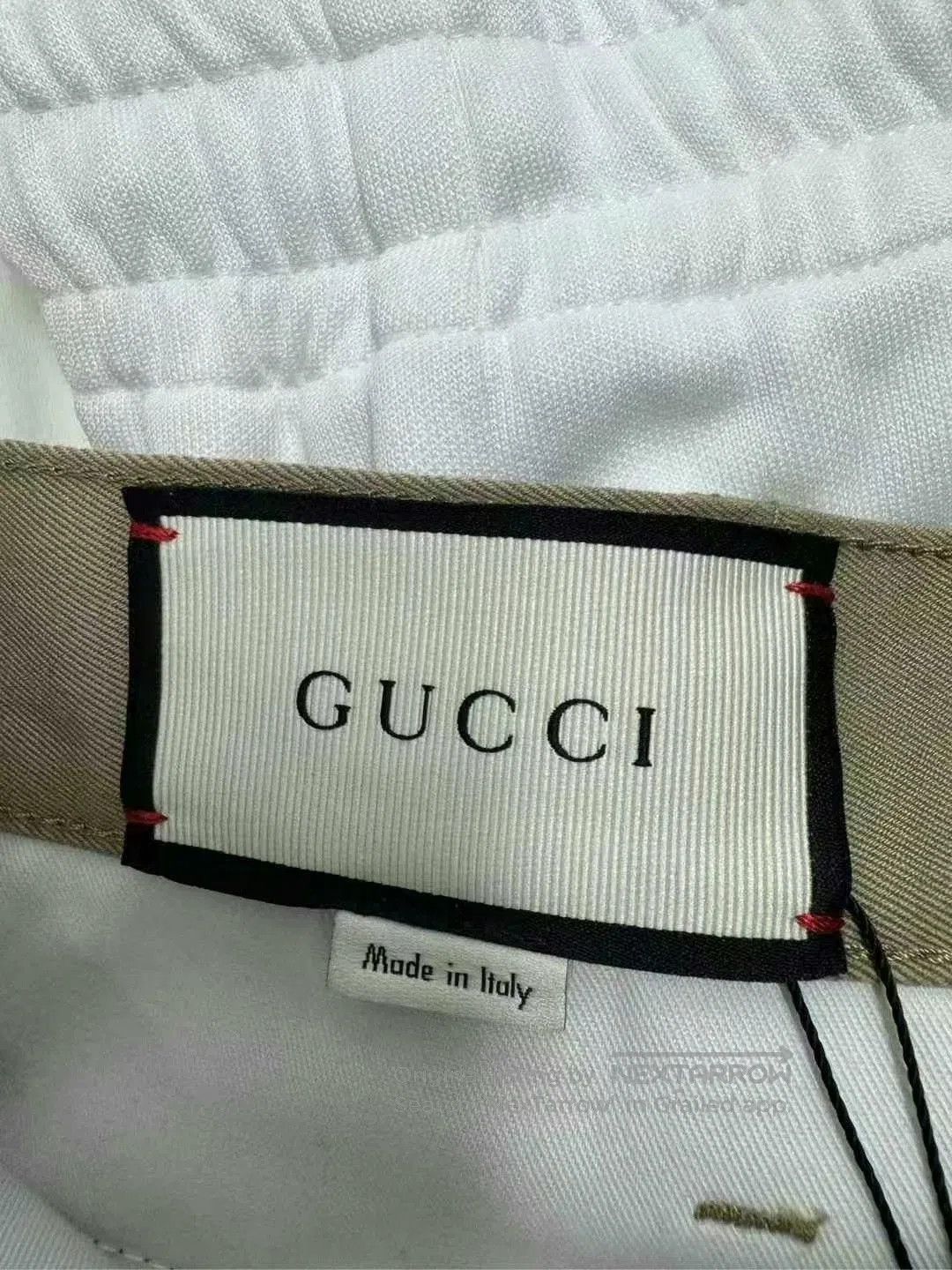 Gucci gucci embroidered bee shorts in beige. Size US 30 / EU 46 - 4 Thumbnail