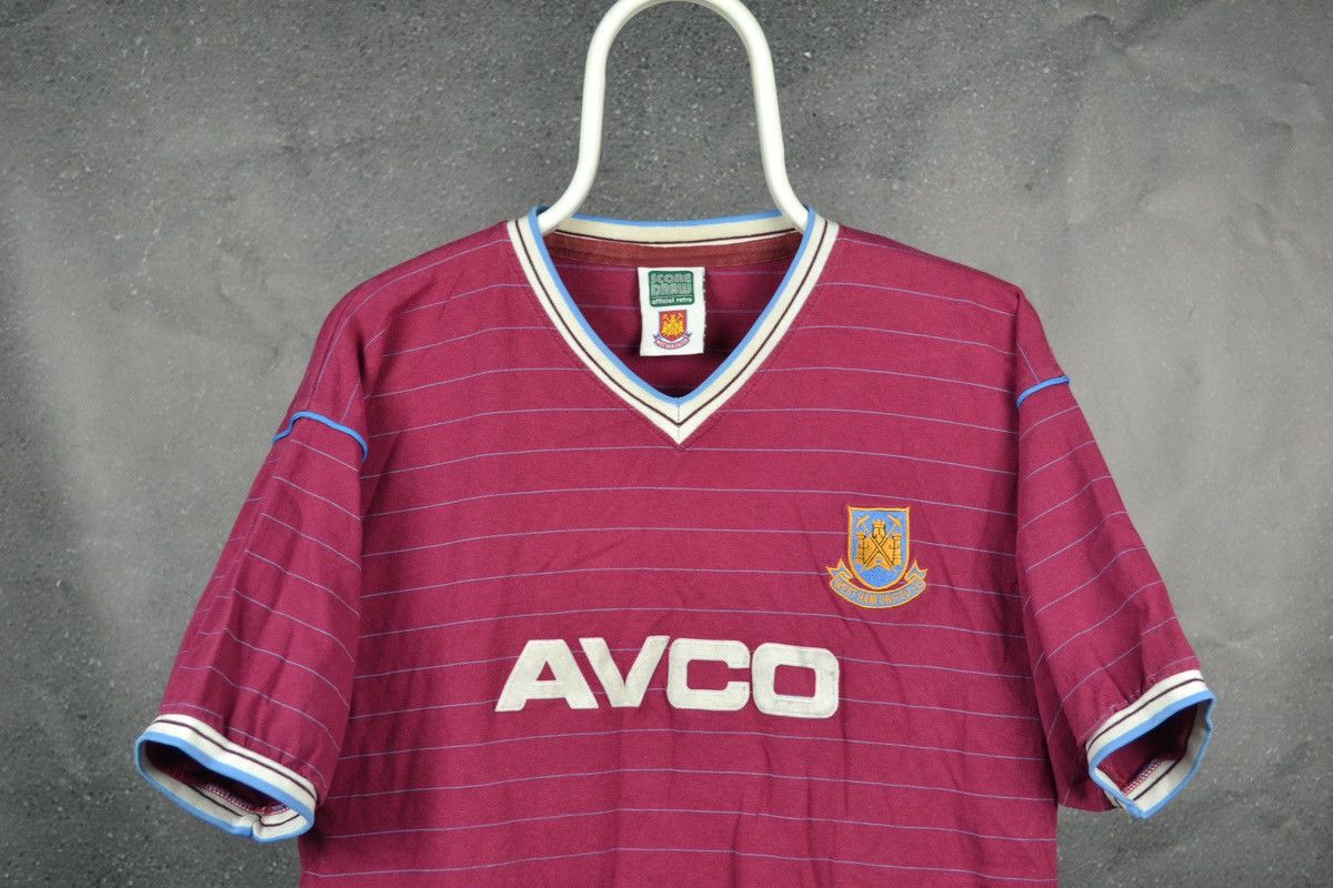 Vintage West Ham United 1985 Home Football Shirt Retro Score Draw Size US XL / EU 56 / 4 - 3 Thumbnail