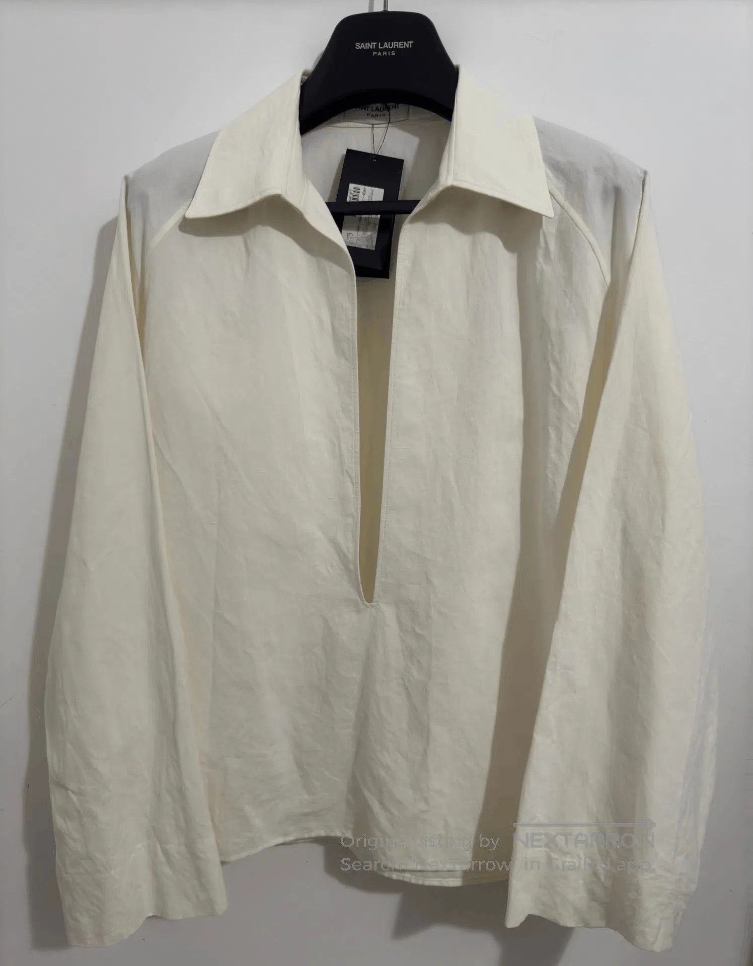 Saint Laurent Paris Saint Laurent SLP23SS Runway Linen Shirt. Size S / US 4 / IT 40 - 1 Thumbnail