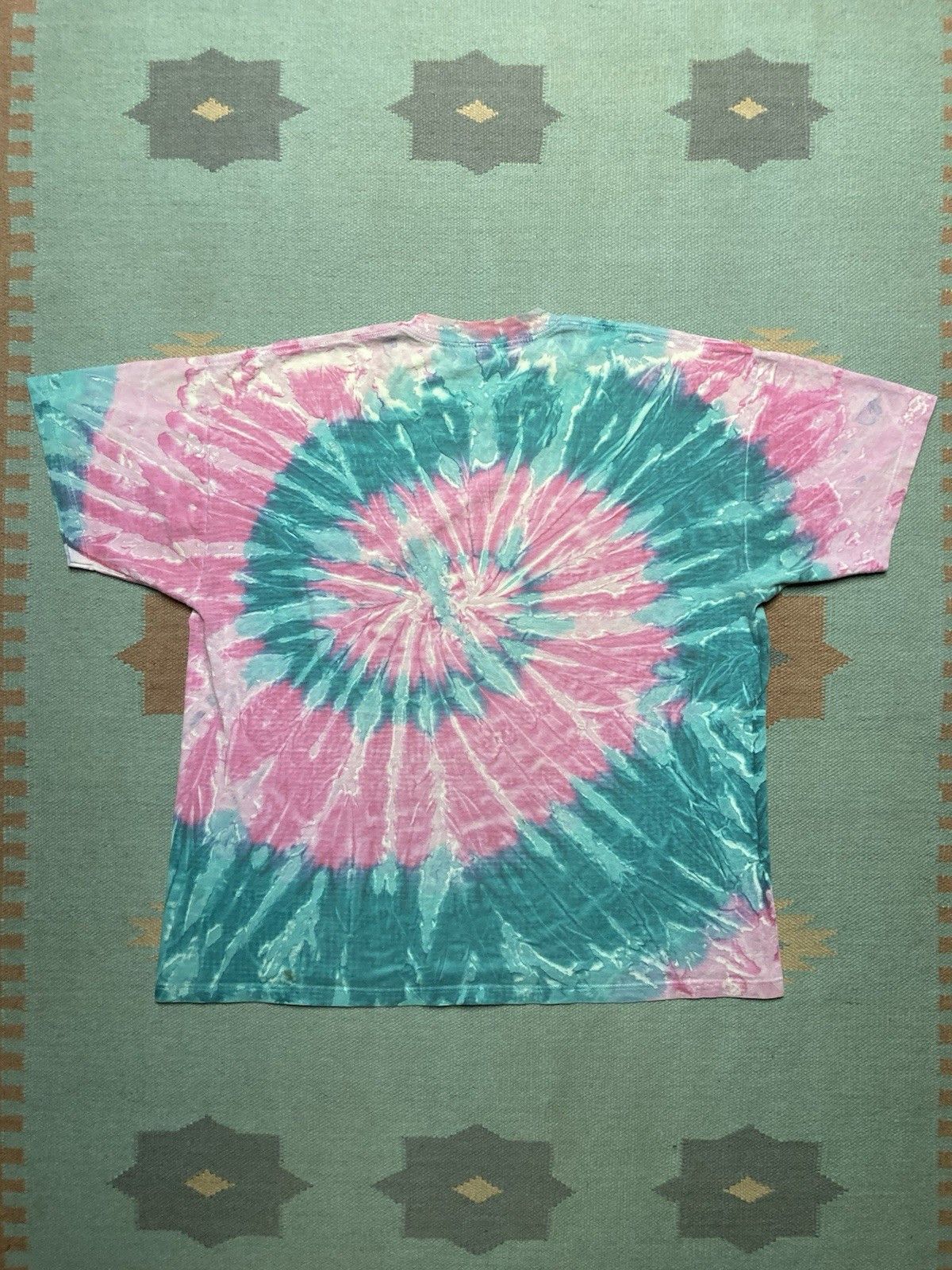 Vintage 90s t shirt tie dye spiral hippie cotton Jerzees mens XL Size US XL / EU 56 / 4 - 7 Thumbnail