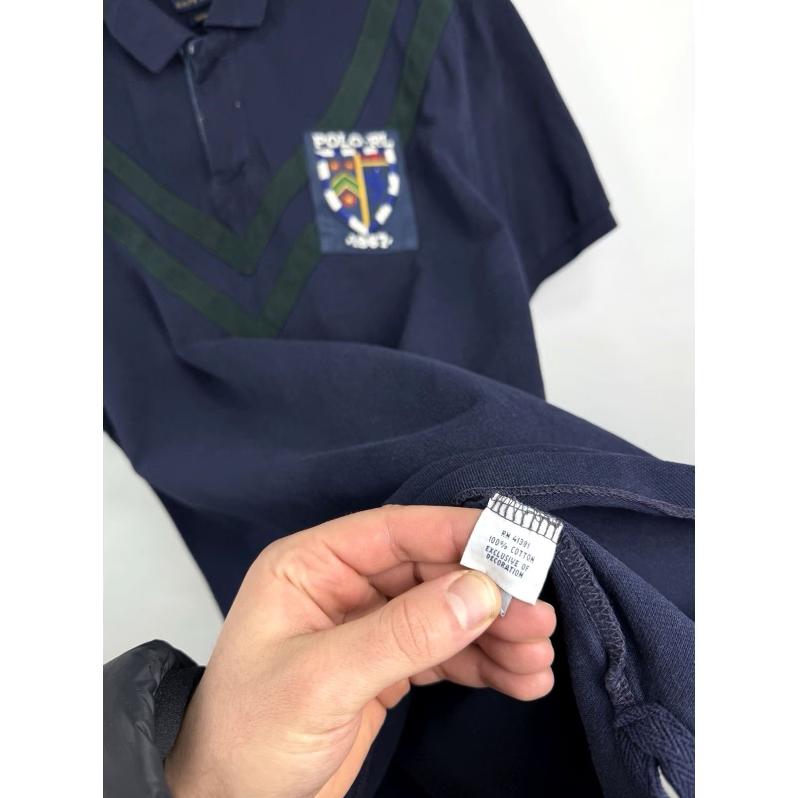 Ralph Lauren Polo Ralph Lauren 1967 Rugby Custom Fit Polo T-Shirt XL Dark Blue Mens Rugby 1967 Polo Size US XL / EU 56 / 4 - 7 Thumbnail