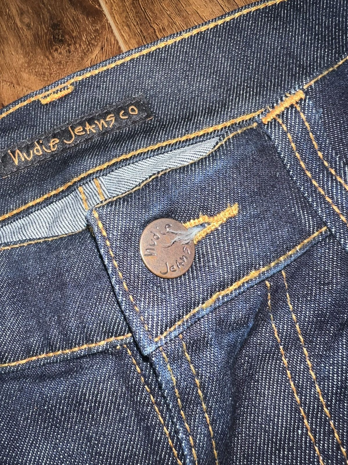 Nudie Jeans 1003877 Nudie Lean Dean Dry 16 Dips Jeans Size US 34 / EU 50 - 6 Thumbnail