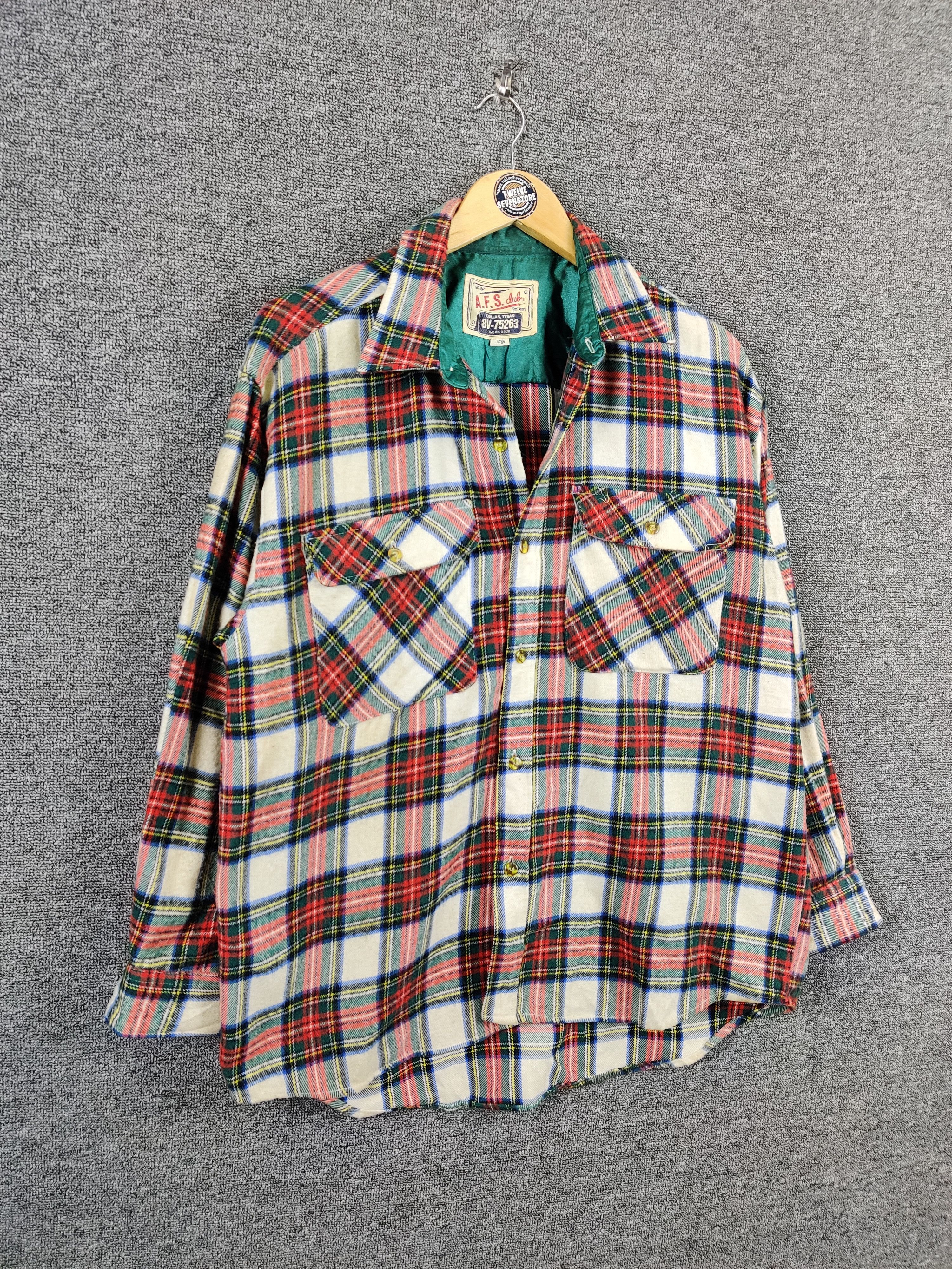 Flannel Japanese Brand Afs Club Plaid Flannel Shirt Button Ups Size US L / EU 52-54 / 3 - 5 Thumbnail