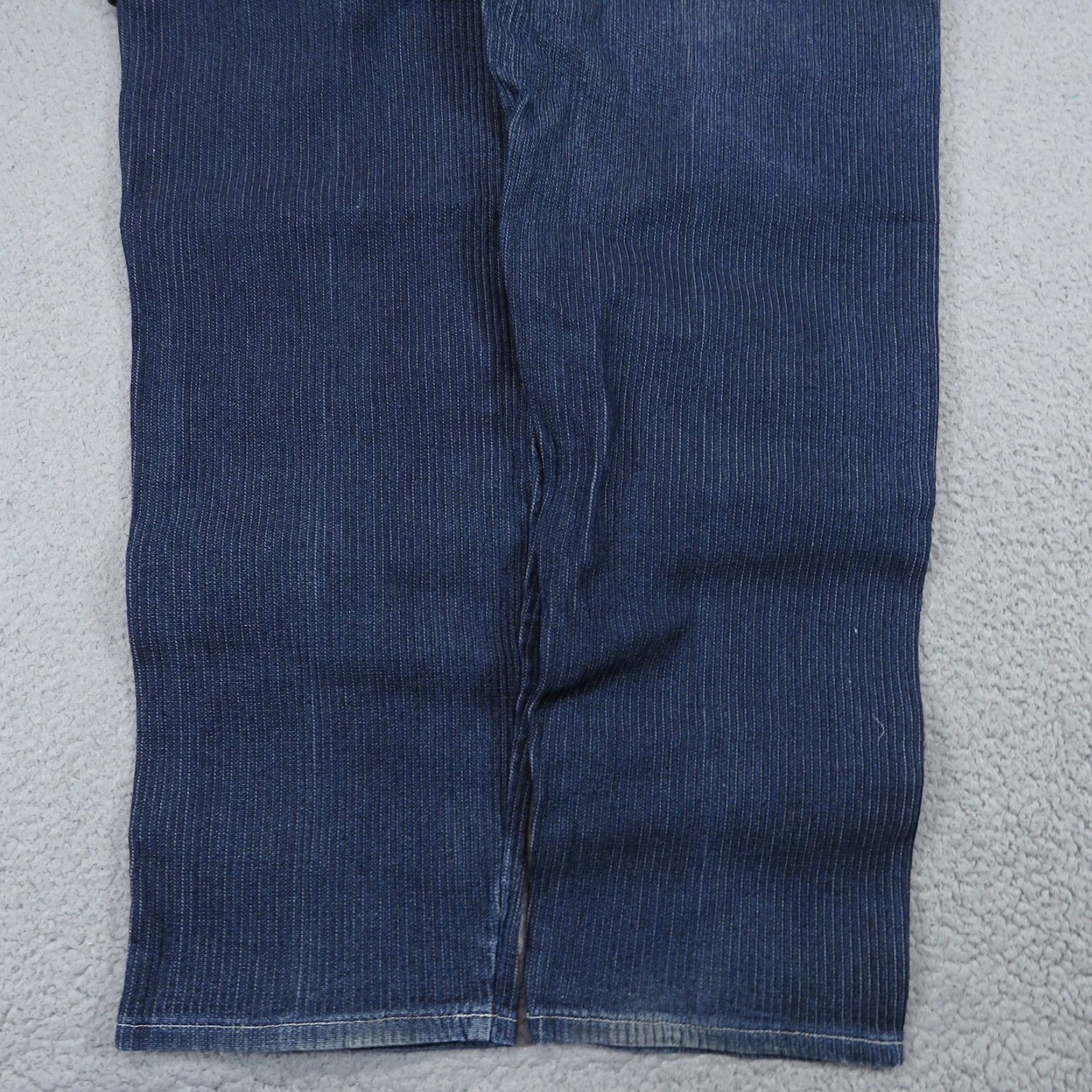 Express VTG Brooklyn Xpress Jeans 38x32 Baggy Y2K Carpenter Skater High Rise Striped Denim 5-Pocket Mens Jeans Size US 38 / EU 54 - 3 Thumbnail