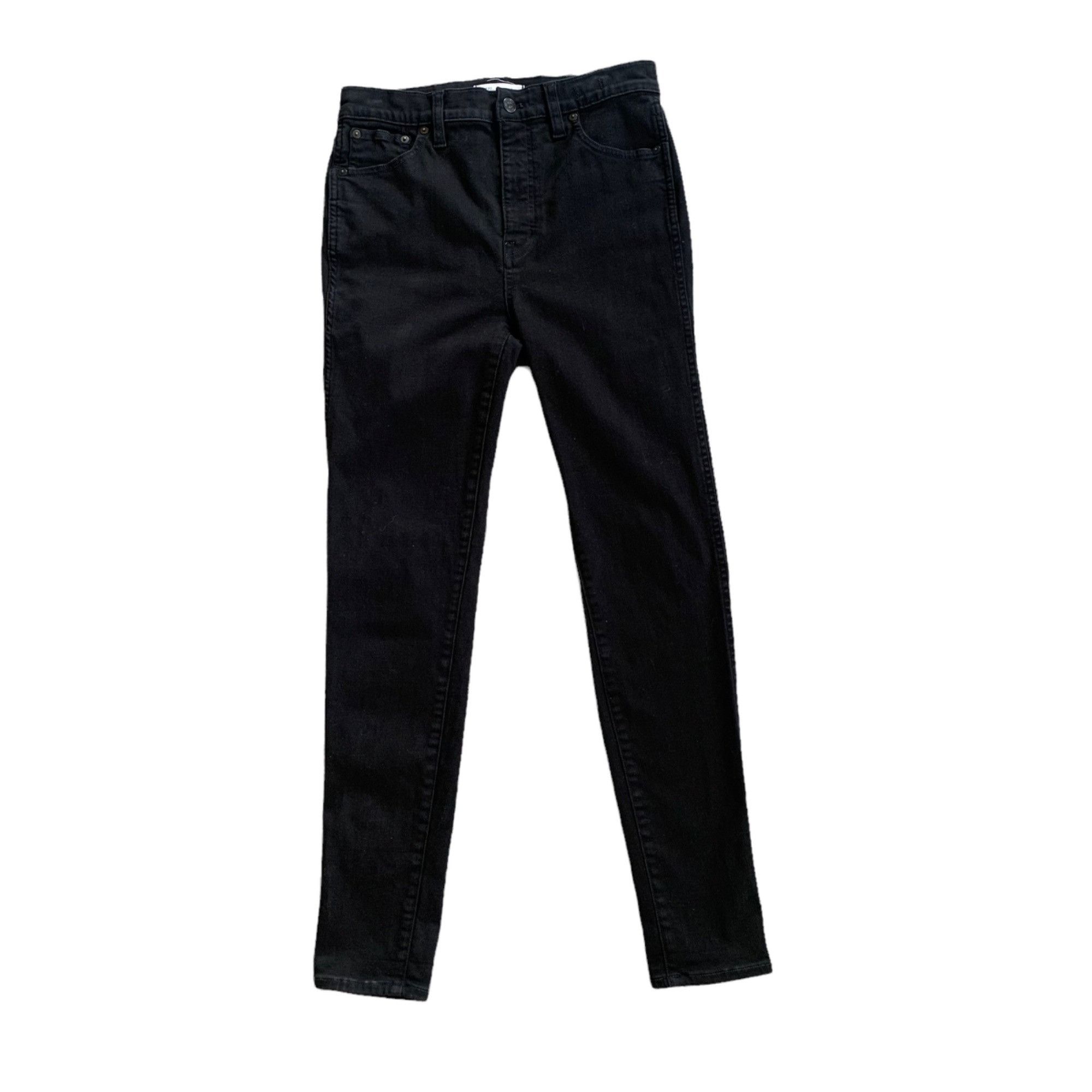 Madewell Madewell Black Denim High Rise Skinny Jeans 29 Size 29" - 3 Thumbnail