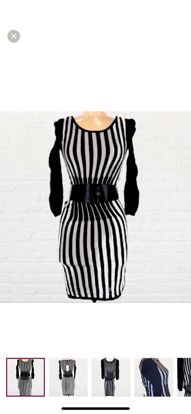 Other VERO MODA KNIT ABOVE KNEE DRESS WITH REMOVABLE BELT SIZE S Size S / US 4 / IT 40 - 1 Thumbnail