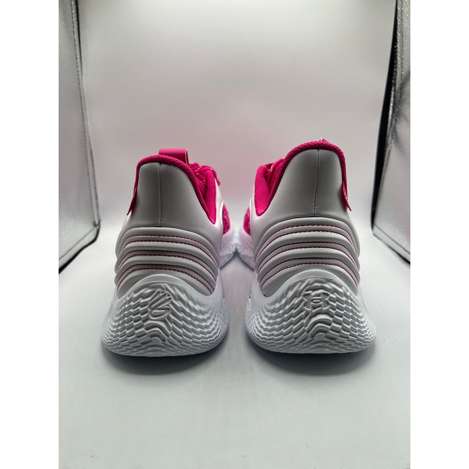 Under Armour Curry Brand Curry Flow 9 Team “While Tropic Pink” Size US 10 / EU 43 - 4 Thumbnail