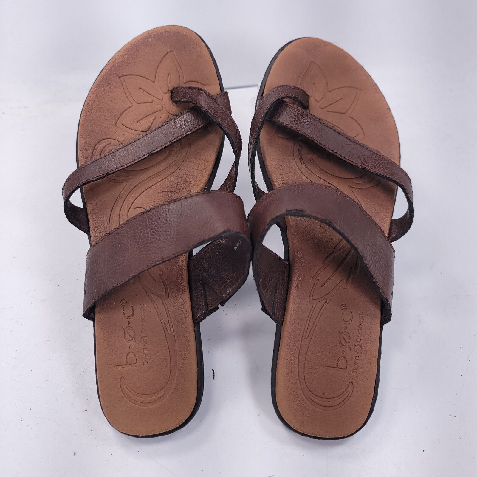 Born Born boc Leather Thong Sandal Womens Size 8 C54206 Brown Size US 8 / IT 38 - 4 Thumbnail