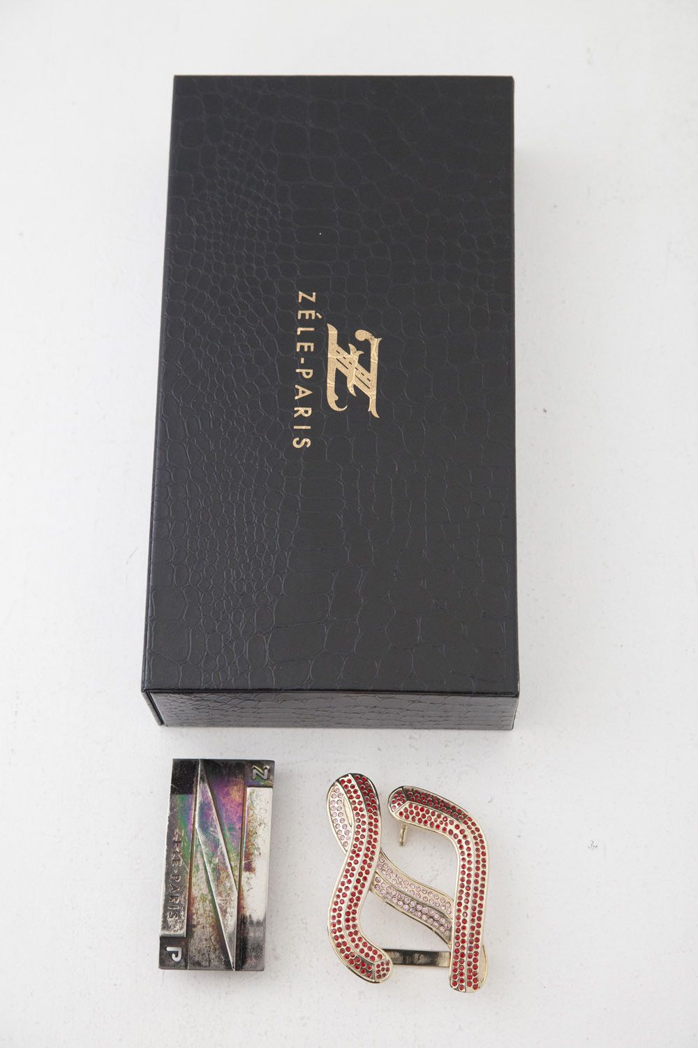Other Zéle Paris crocodile belt w/ buckles Size 30 - 14 Thumbnail