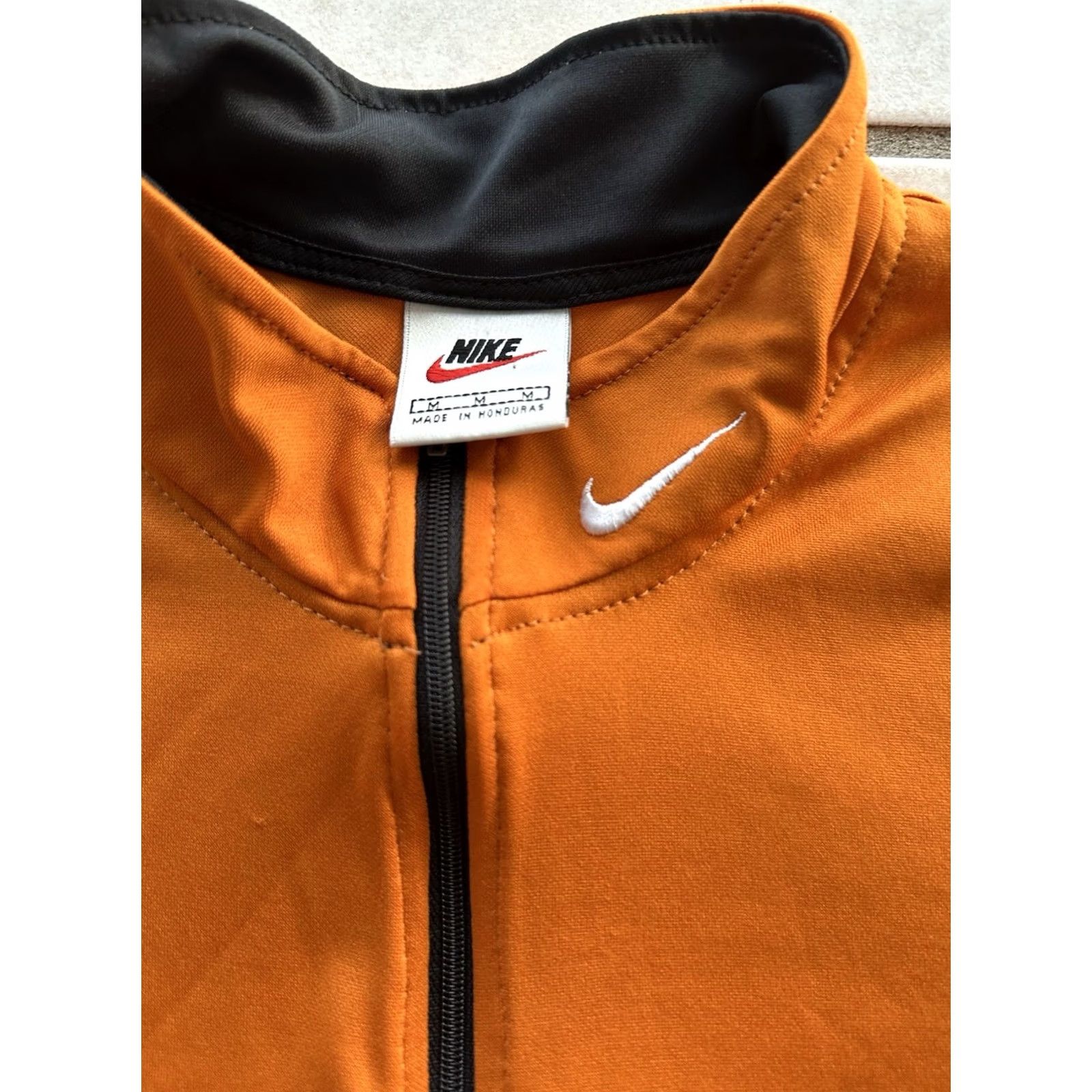 Nike VINTAGE Nike Dri-Fit 1/4 Zip Pullover Shirt Men M Orange 90s Windbreaker混 Size US M / EU 48-50 / 2 - 2 Thumbnail