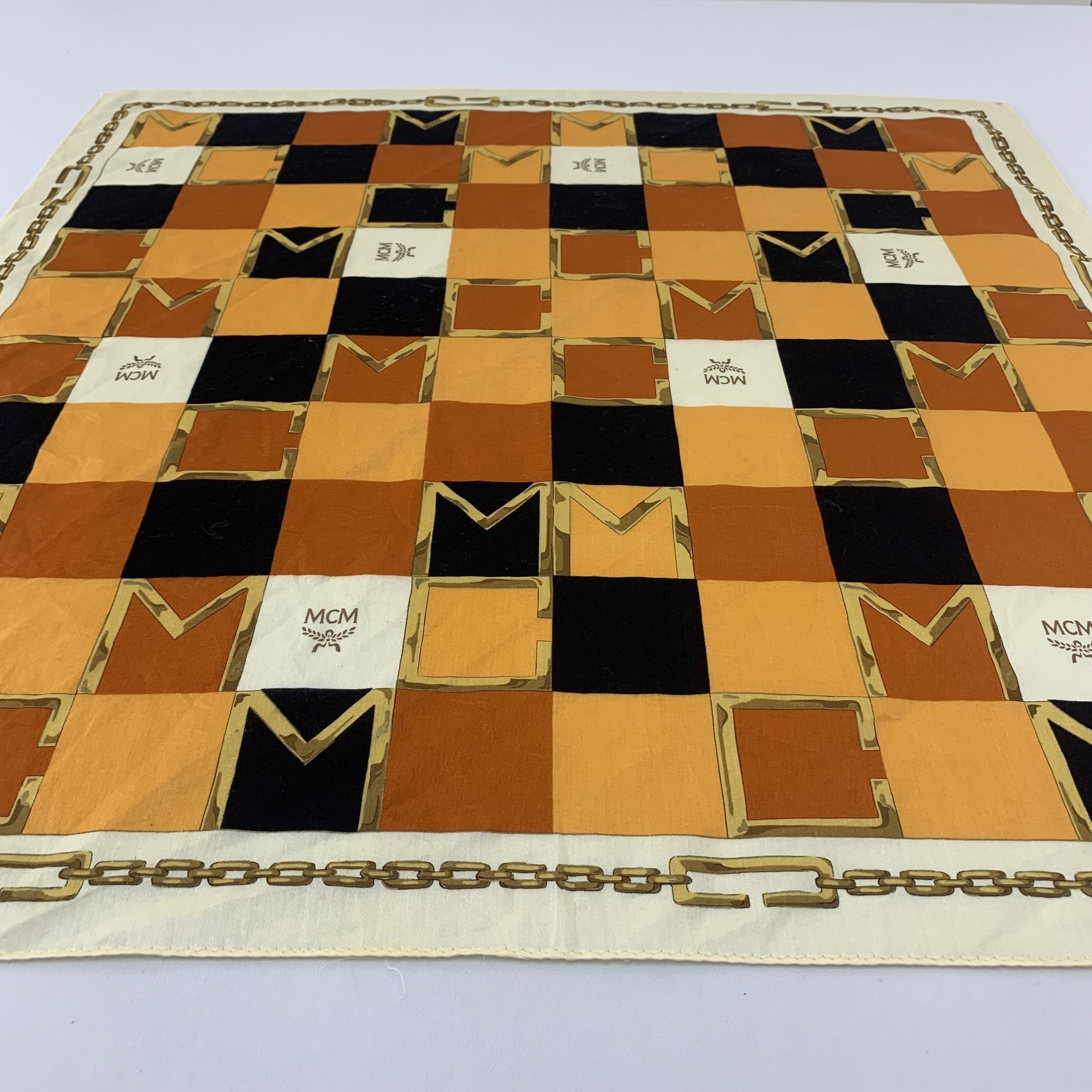MCM MCM Handkerchief Pocket Square Scarf Bandana TC1434 Size ONE SIZE - 8 Thumbnail