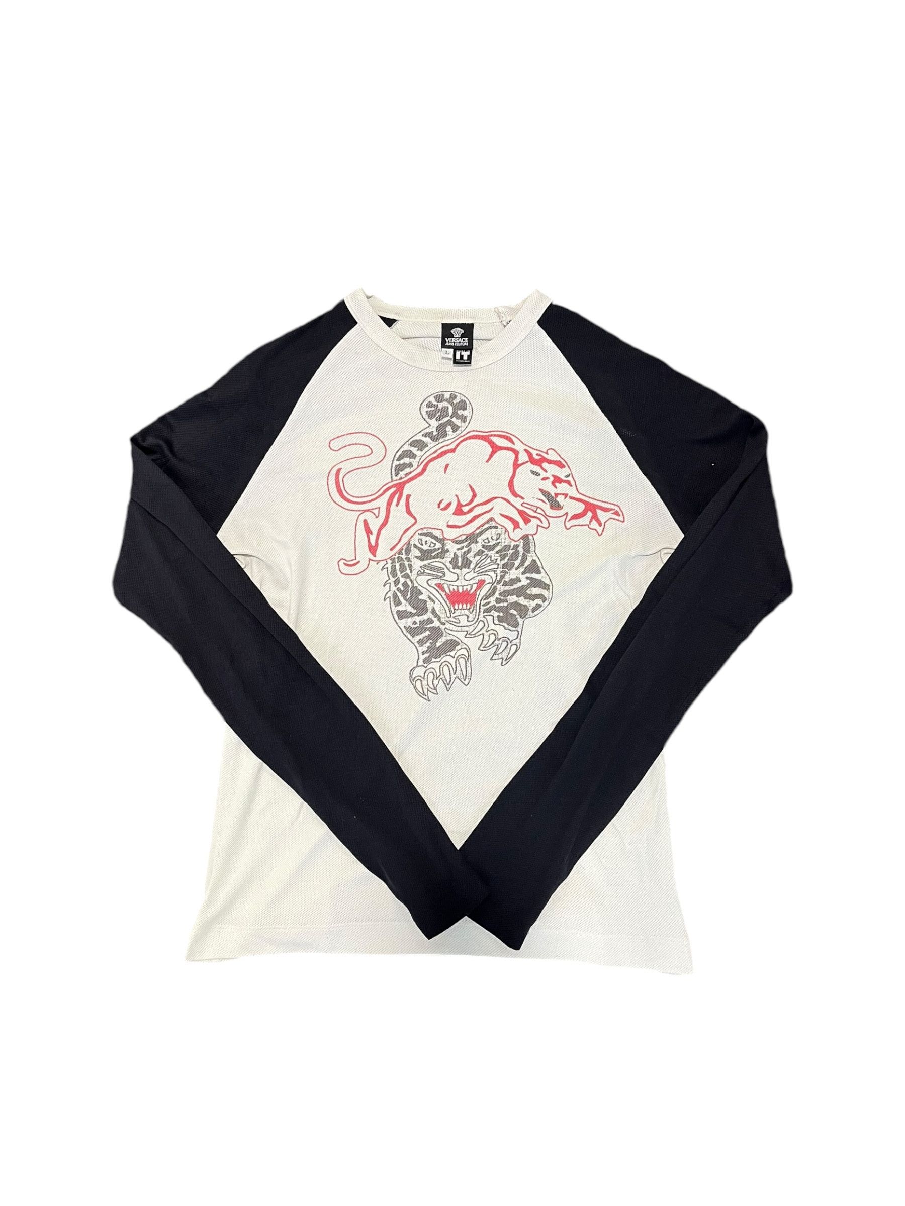 Versace Jeans Couture Versace Mesh Top Size US M / EU 48-50 / 2 - 1 Thumbnail