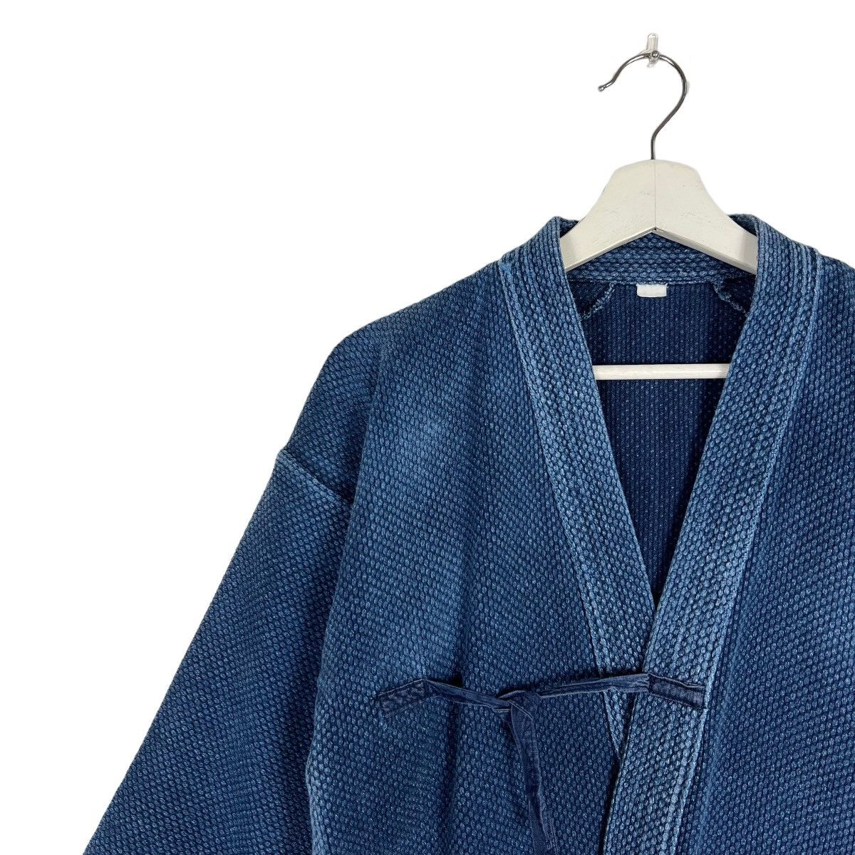 Indigo × Japanese Brand 🔥 1960s VINTAGE INDIGO KENDO KIMONO CARDIGAN Size US M / EU 48-50 / 2 - 8 Thumbnail