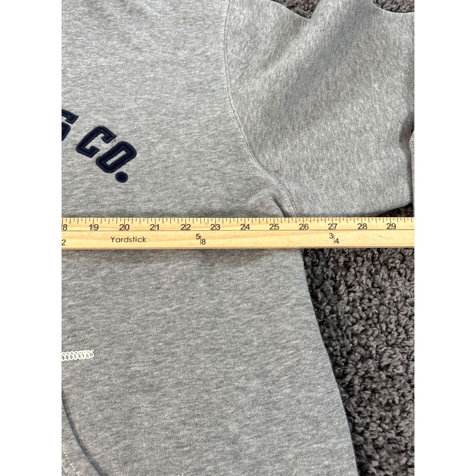 Vintage VINTAGE Polo Jeans Hoodie Mens XL Spell Out Embroidered Gray 90s Grunge Size US XL / EU 56 / 4 - 3 Thumbnail