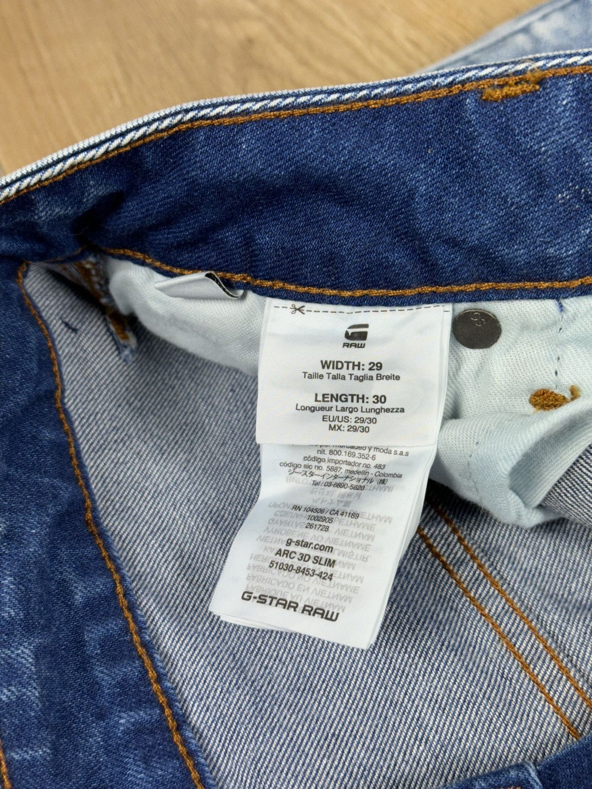 G-Star NEW🏷️ G-Star Raw Arc 3D Slim Denim Jeans Size US 29 - 8 Thumbnail