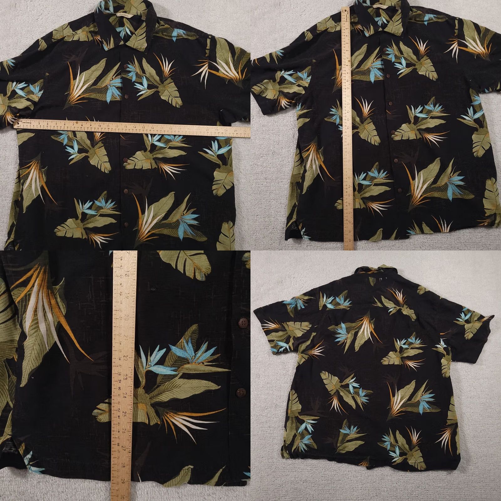 Vintage Paradise Collection Silk Hawaiian Camp Shirt Button Up Mens XL Resort Grunge Size US XL / EU 56 / 4 - 8 Thumbnail