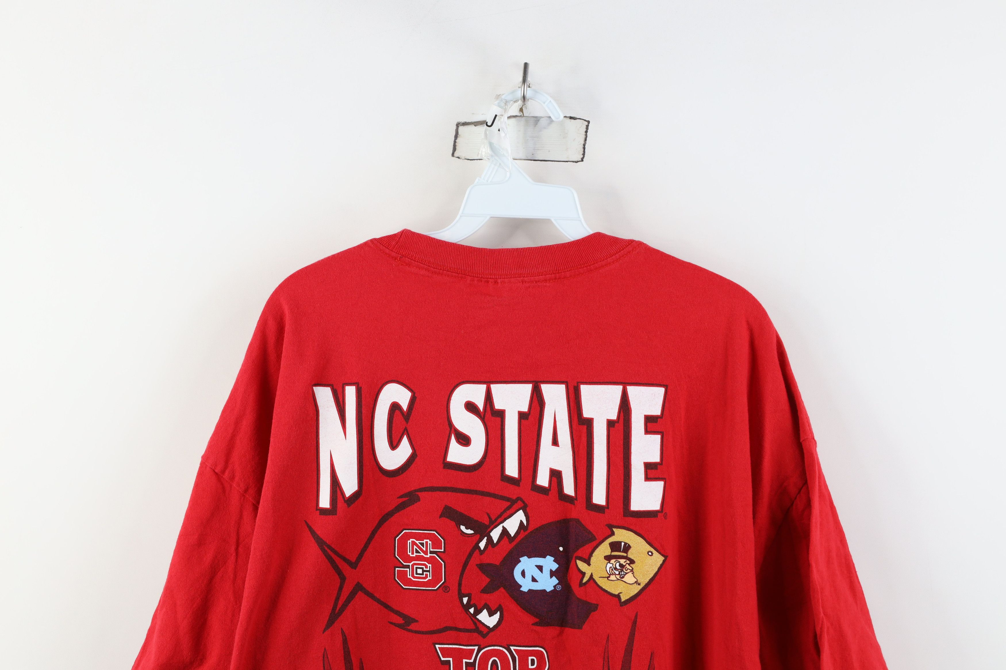 Vintage Vintage 90s Carolina State University Short Sleeve T-Shirt Size US XXL / EU 58 / 5 - 13 Thumbnail