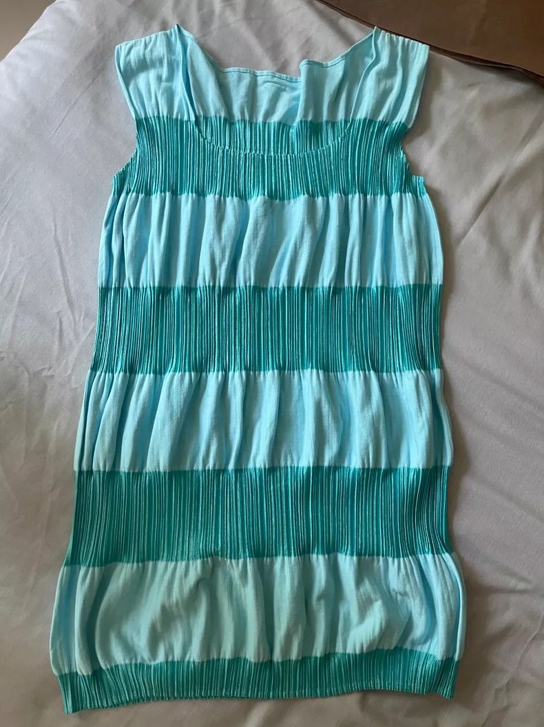 Issey Miyake issey miyake Blue and green patchwork vest 2505-Nextarrow Size L / US 10 / IT 46 - 2 Thumbnail