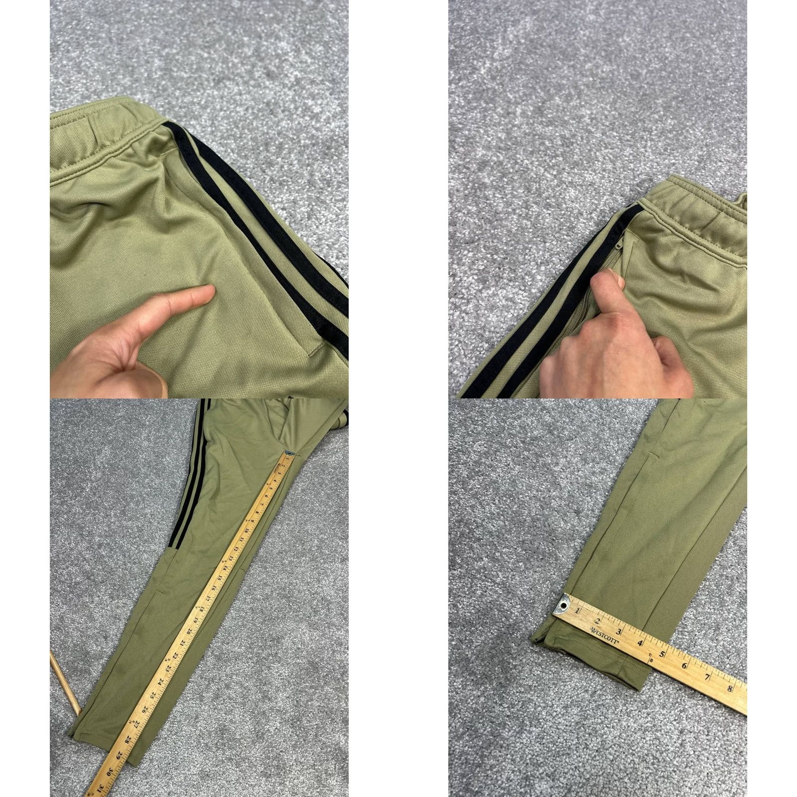Adidas Adidas Primegreen Aeroready Sereno Slim Tapered Cut Pants Mens Small Green Logo Size US 29 - 8 Thumbnail
