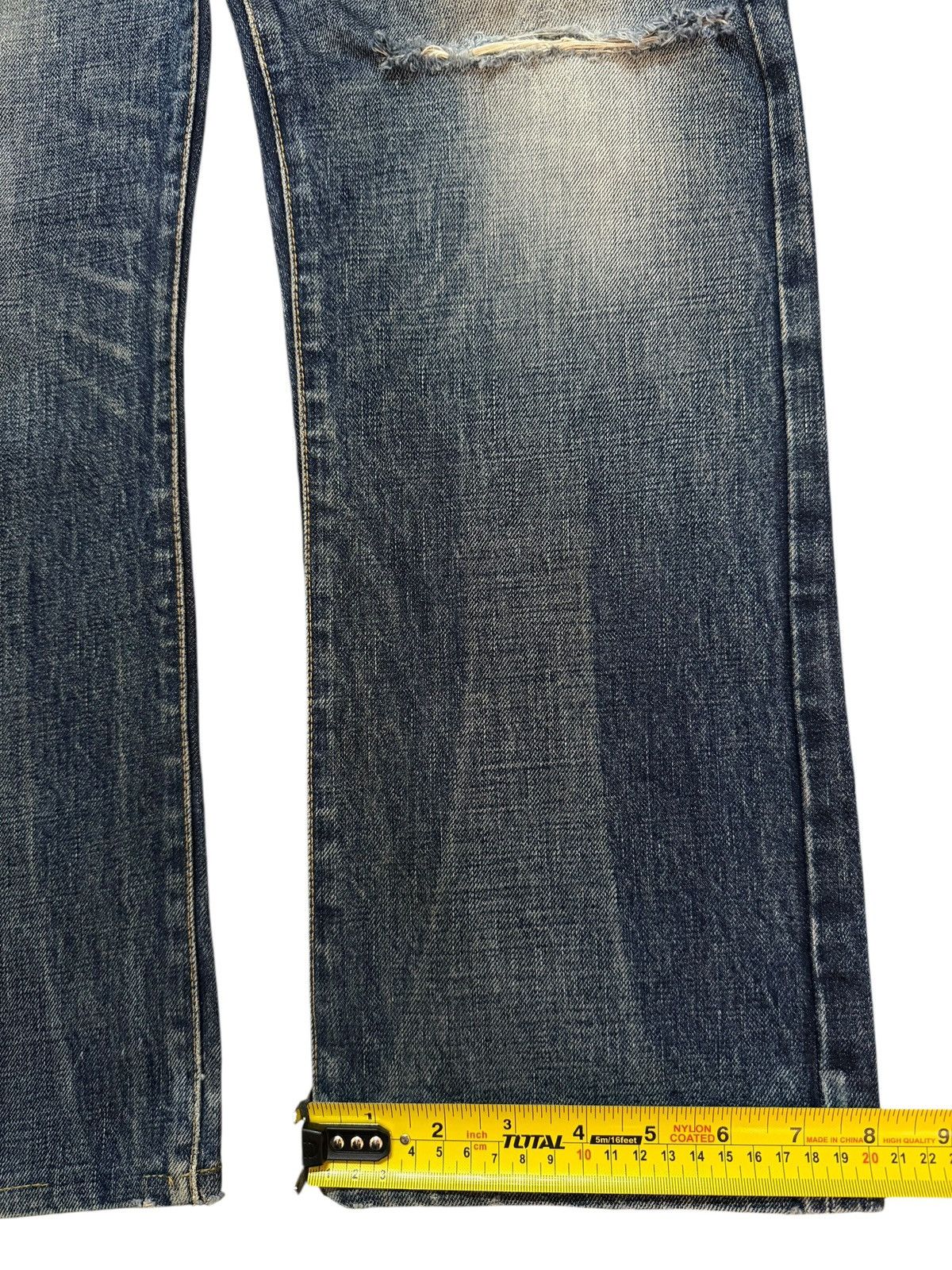 Simon Miller Vintage 90s Usa Simon Miller Selvedge Blue Faded Wash Jeans Size US 32 / EU 48 - 16 Thumbnail