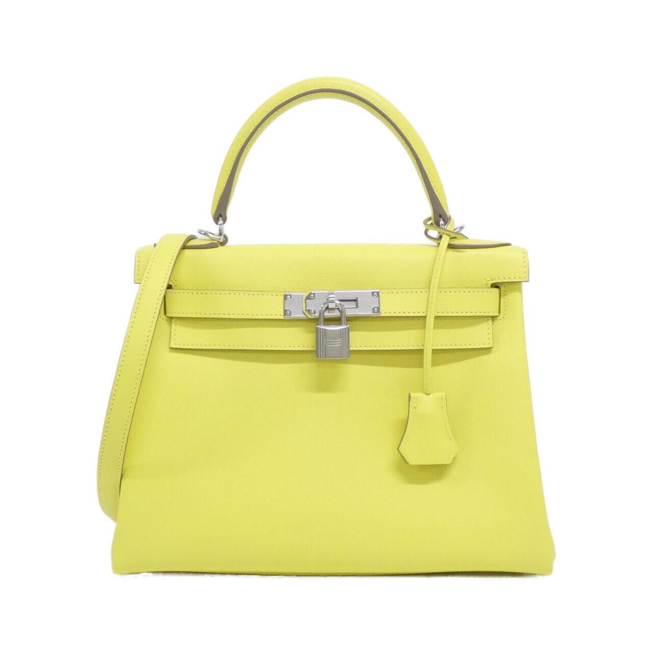 Hermes Hermès Kelly28 Evercolor Leather Handbag Stamp U DUTY FREE for USA
