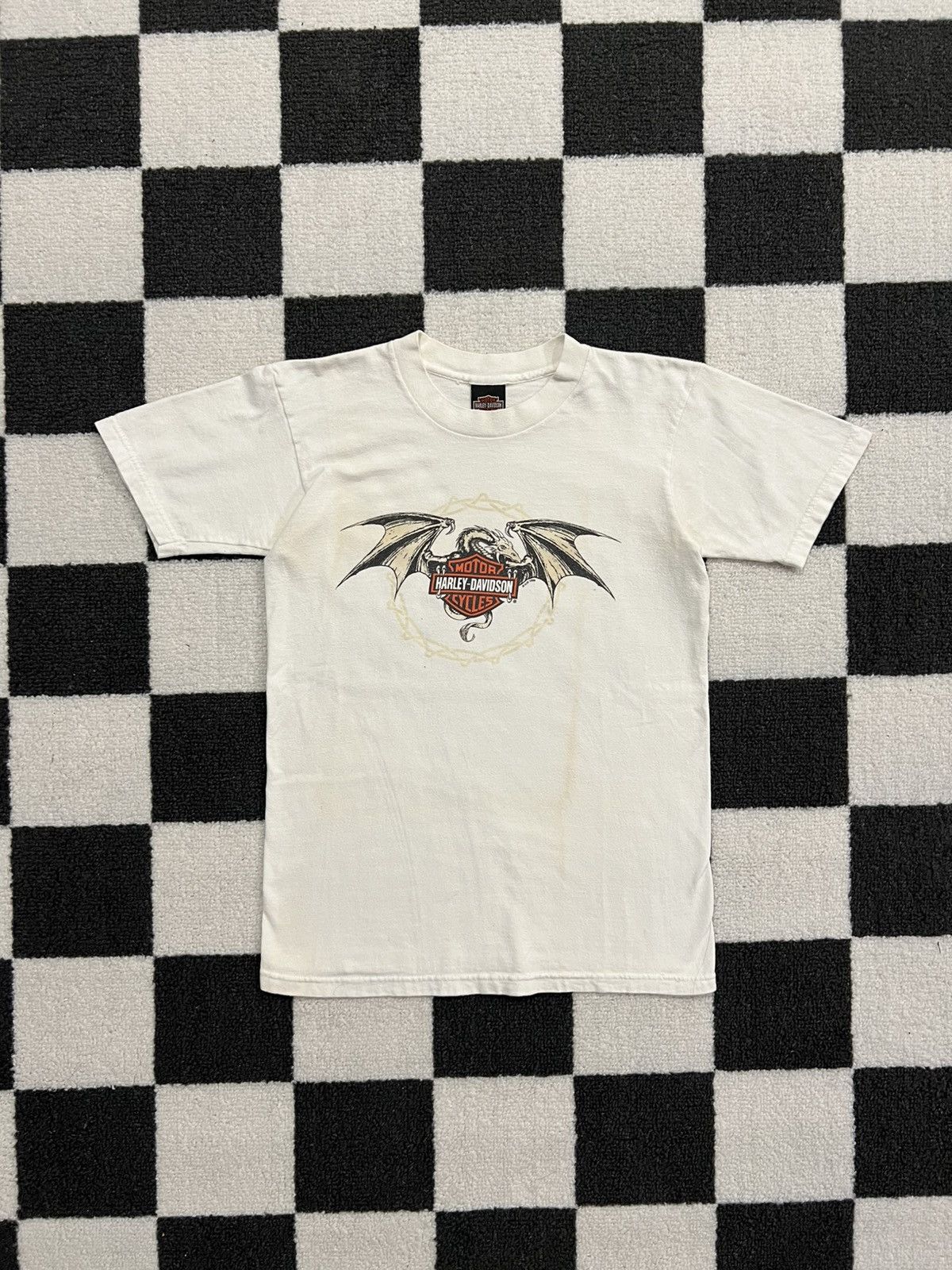 Harley Davidson Vintage 1999 Y2K Harley Davidson Dragon Tee Size S / US 4 / IT 40 - 2 Thumbnail