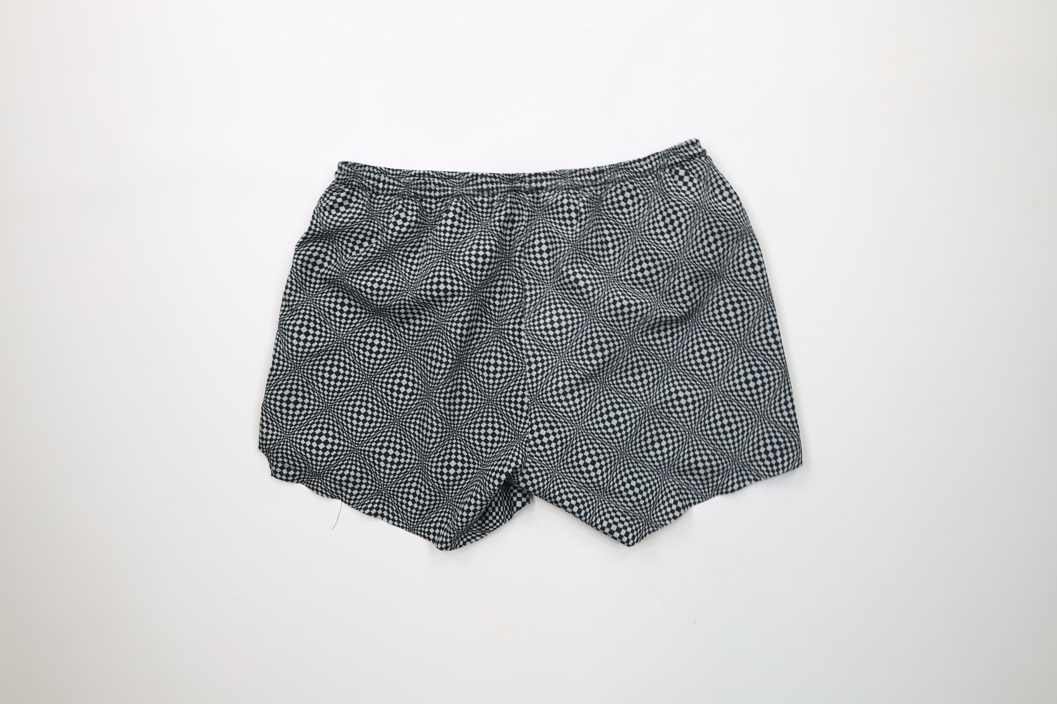 Nike × Vintage Vintage 90s Nike Scott Mini Swoosh Lined Short Shorts Trippy Size US 32 / EU 48 - 10 Thumbnail