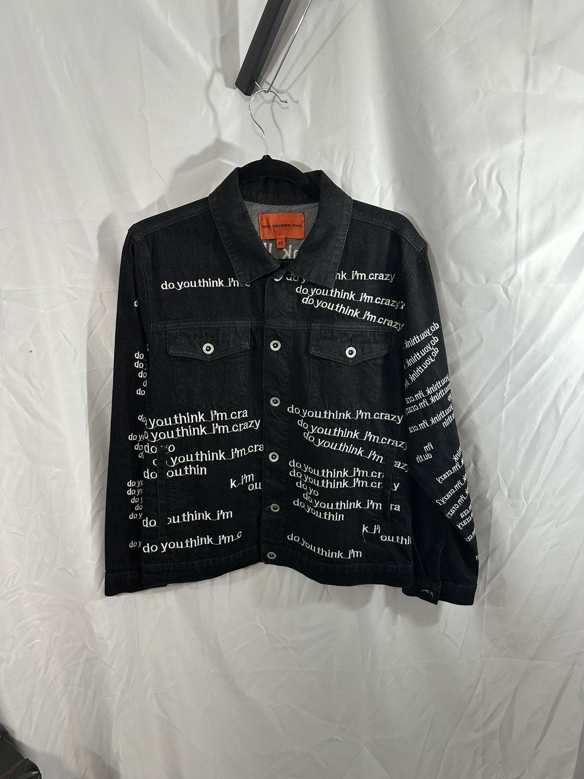 Who Decides War Who Decides War Crazy Denim Jacket Size US XS / EU 42 / 0 - 2 Thumbnail