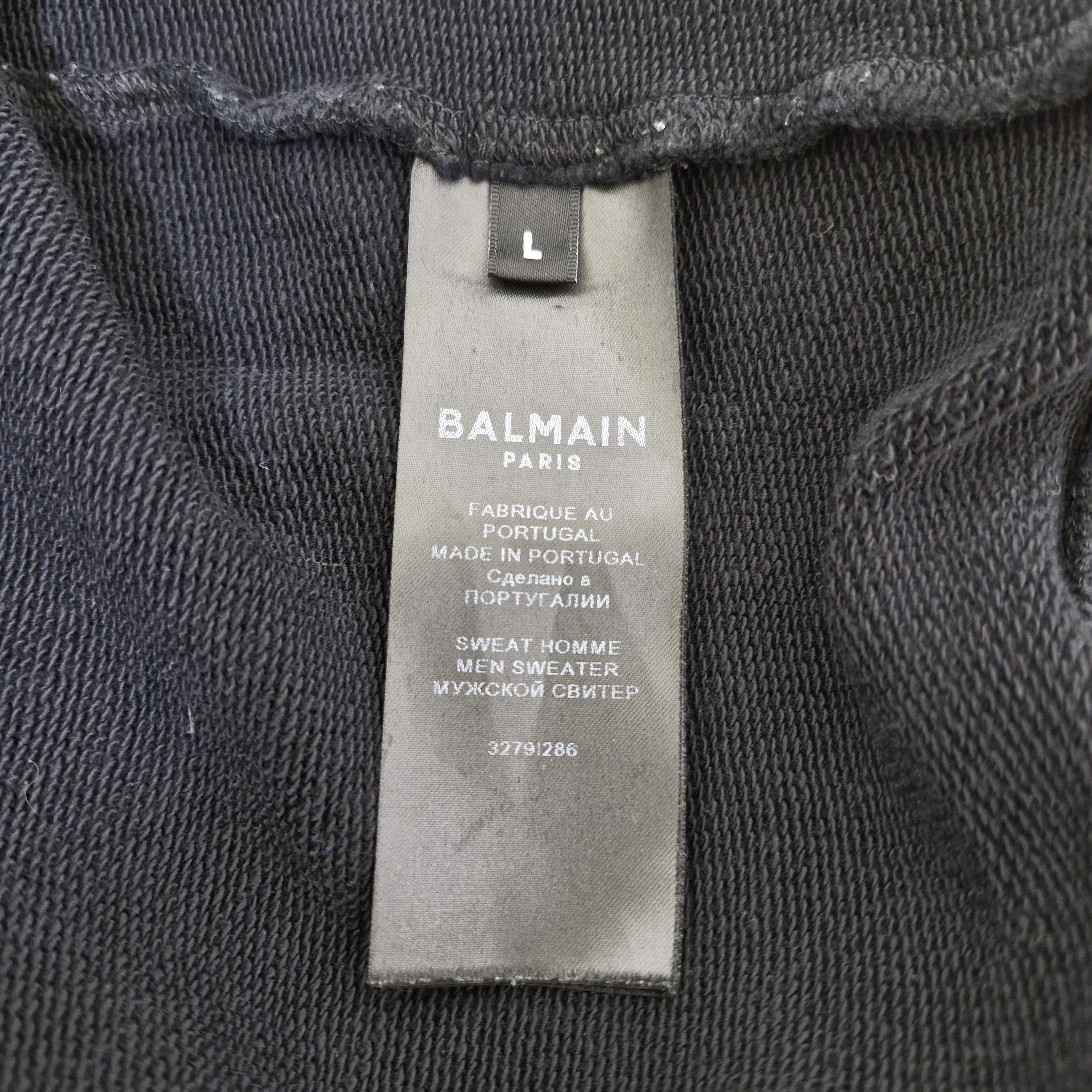 Balmain BALMAIN Crewneck Logo Sweatshirt Size US L / EU 52-54 / 3 - 6 Thumbnail