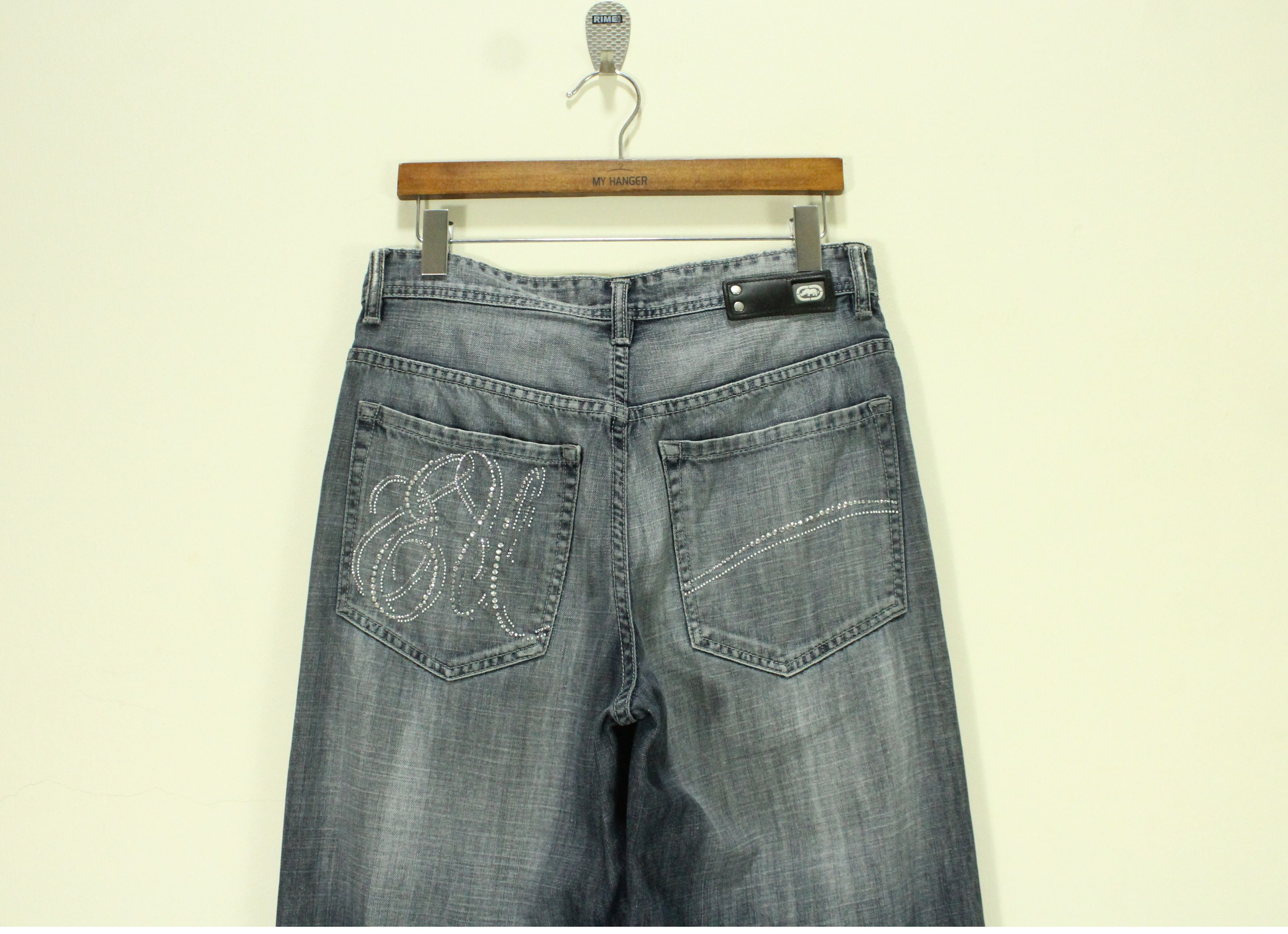 Ecko Unltd. × JNCO BLING LOGO 🔥 ECKO UNLTD Denim Baggy Fit Size US 32 / EU 48 - 12 Thumbnail