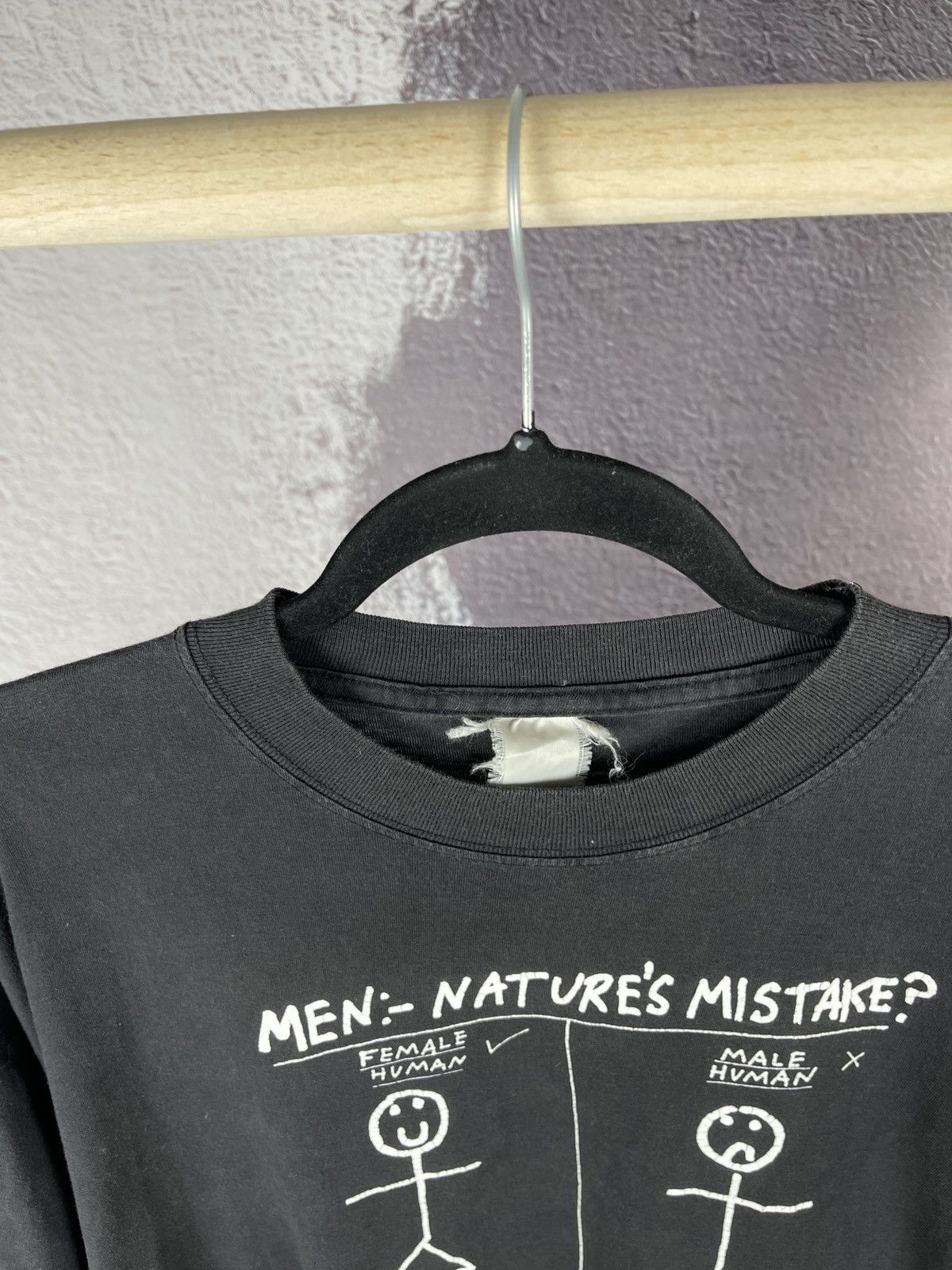 Band Tees Vintage “Men: Nature’s mistake” big logo band tee shirt Size US XL / EU 56 / 4 - 7 Thumbnail